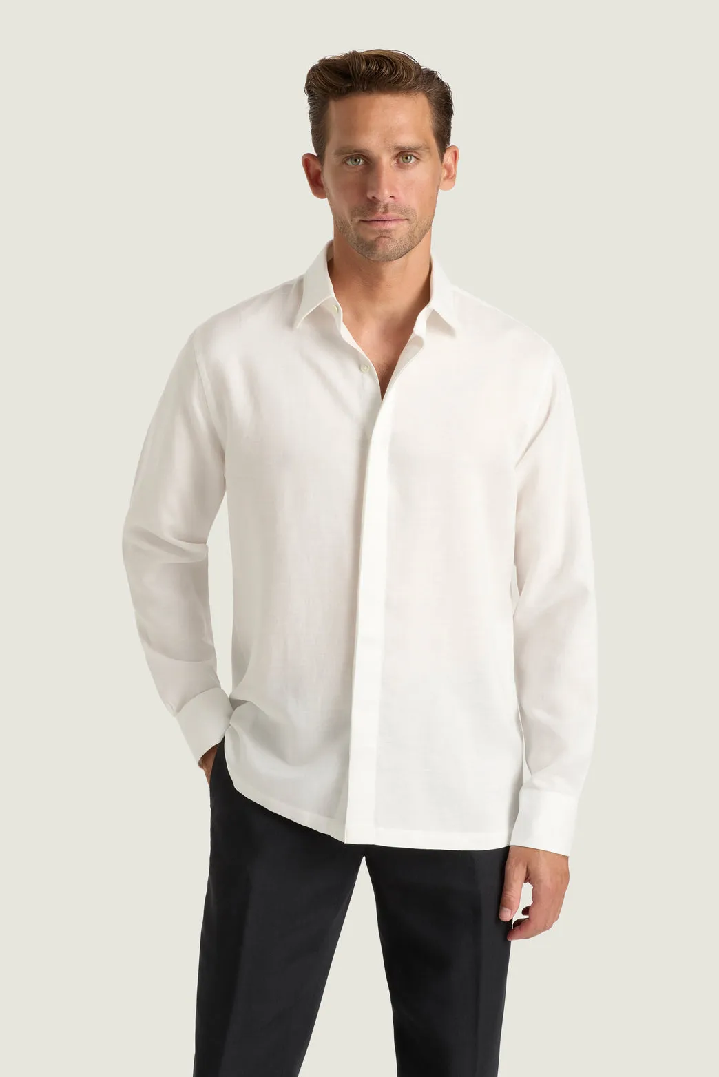 Turin Lyocell Shirt sold by M.J. Bale product image thumbnail 3