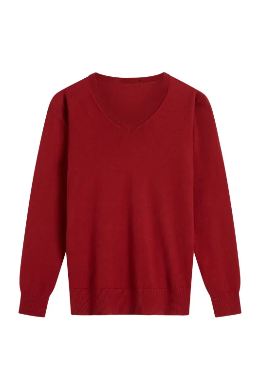 Asher Cotton Cashmere Vee sold by M.J. Bale