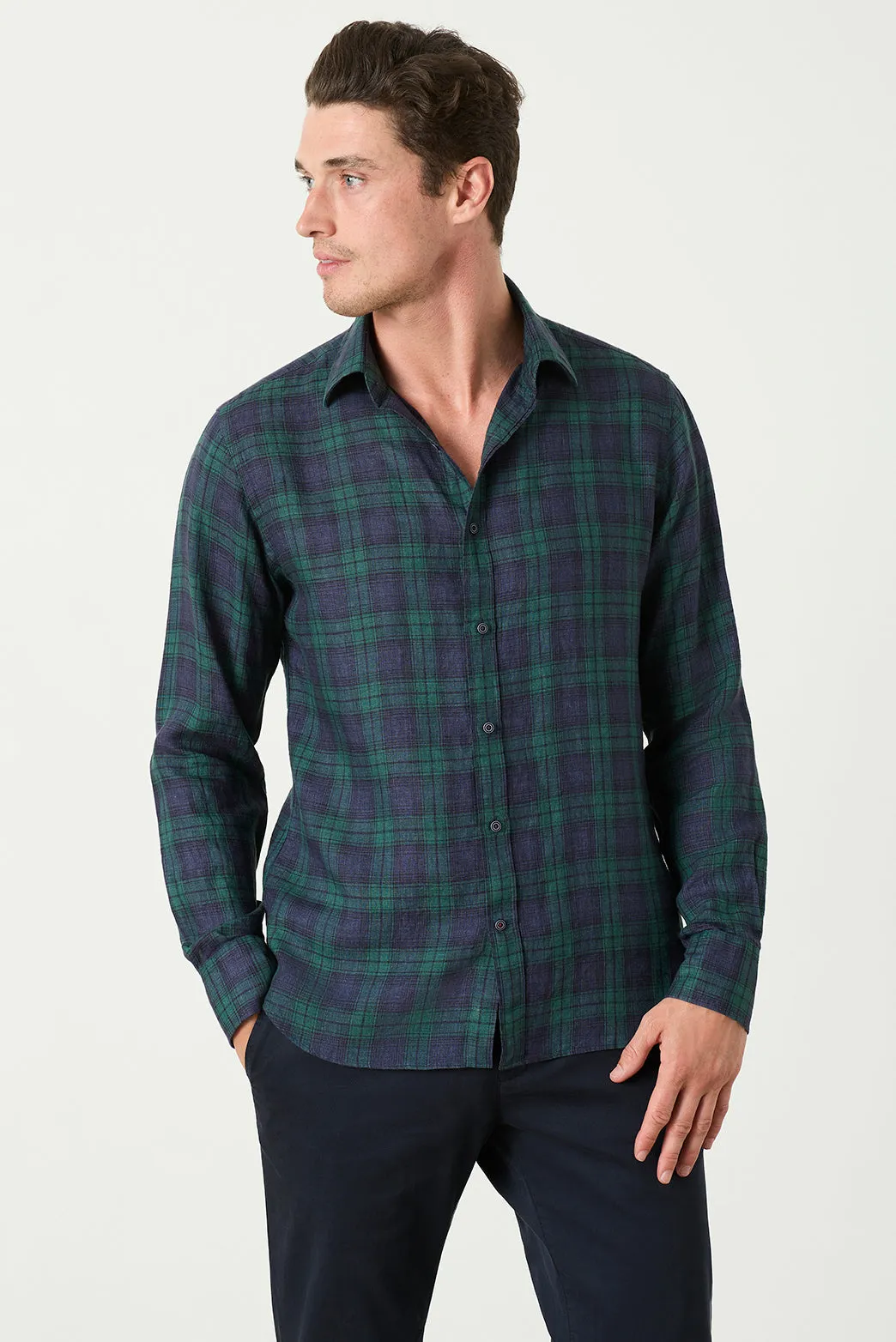 Turchi Check Shirt sold by M.J. Bale product image thumbnail 3