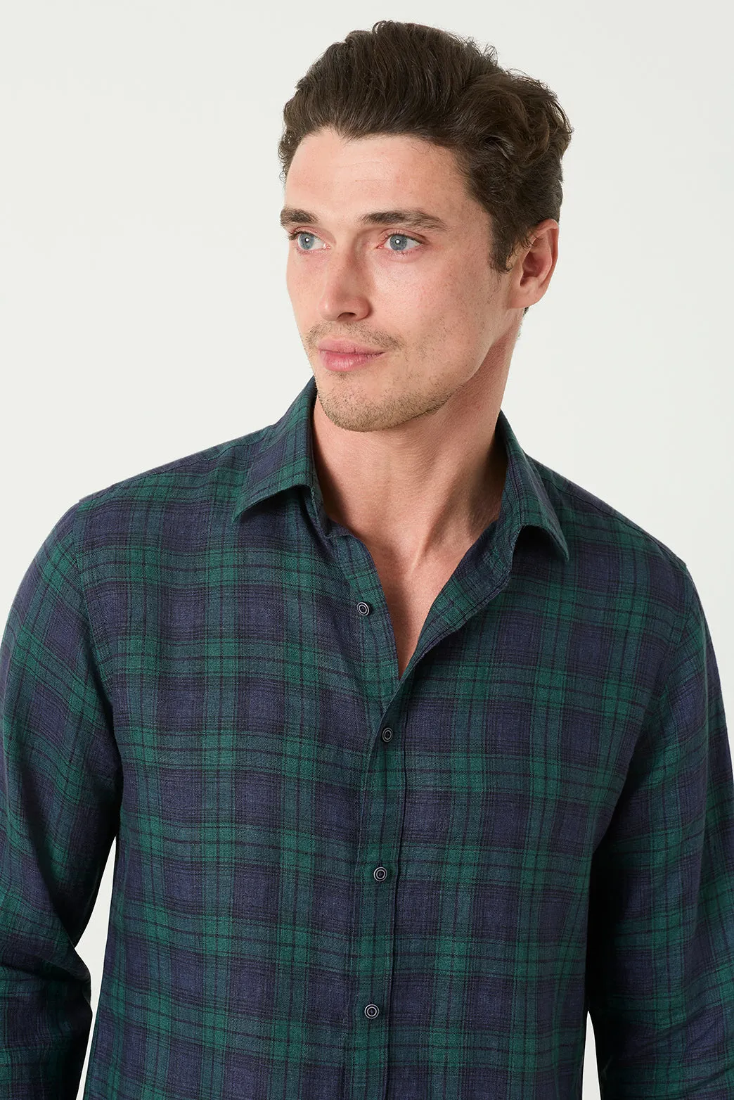 Turchi Check Shirt sold by M.J. Bale product image thumbnail 4
