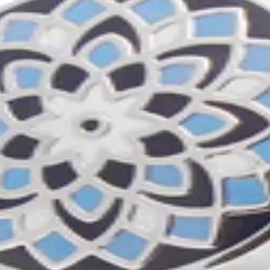 Marrakesh Silver/Blue Cufflink sold by M.J. Bale product image thumbnail 3