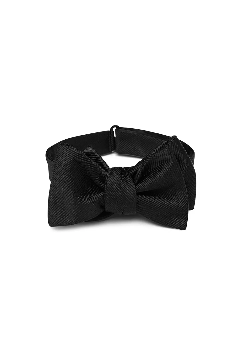 Mauricio Black Self Bow Tie sold by M.J. Bale