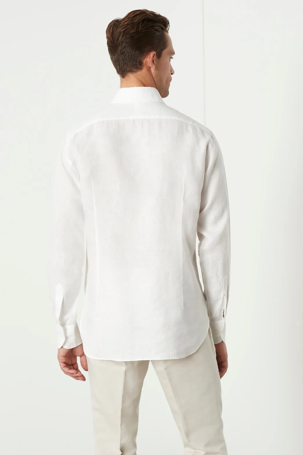 Bradfield Tuxedo Linen Shirt sold by M.J. Bale product image thumbnail 5