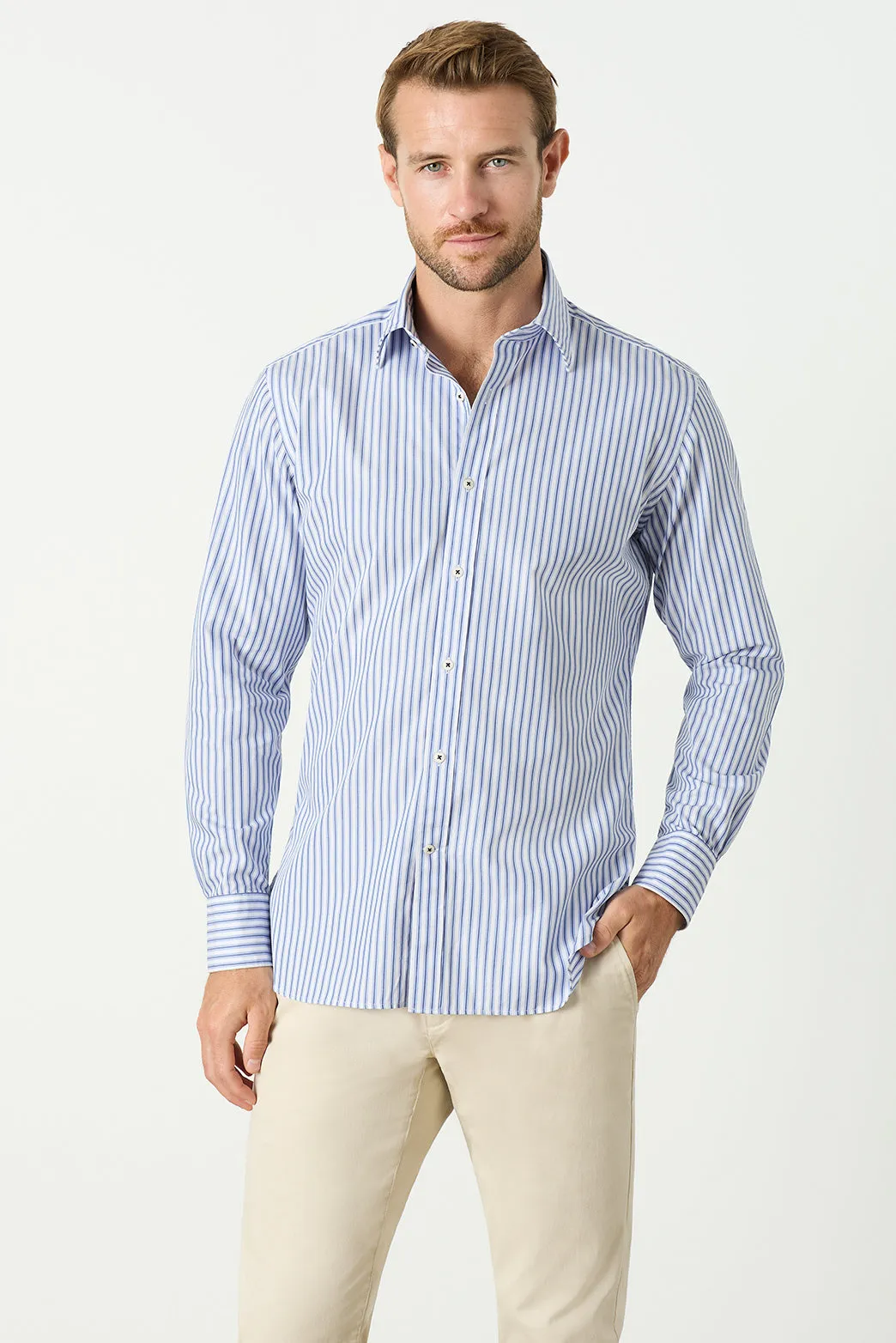 Chester Stripe Shirt sold by M.J. Bale product image thumbnail 3