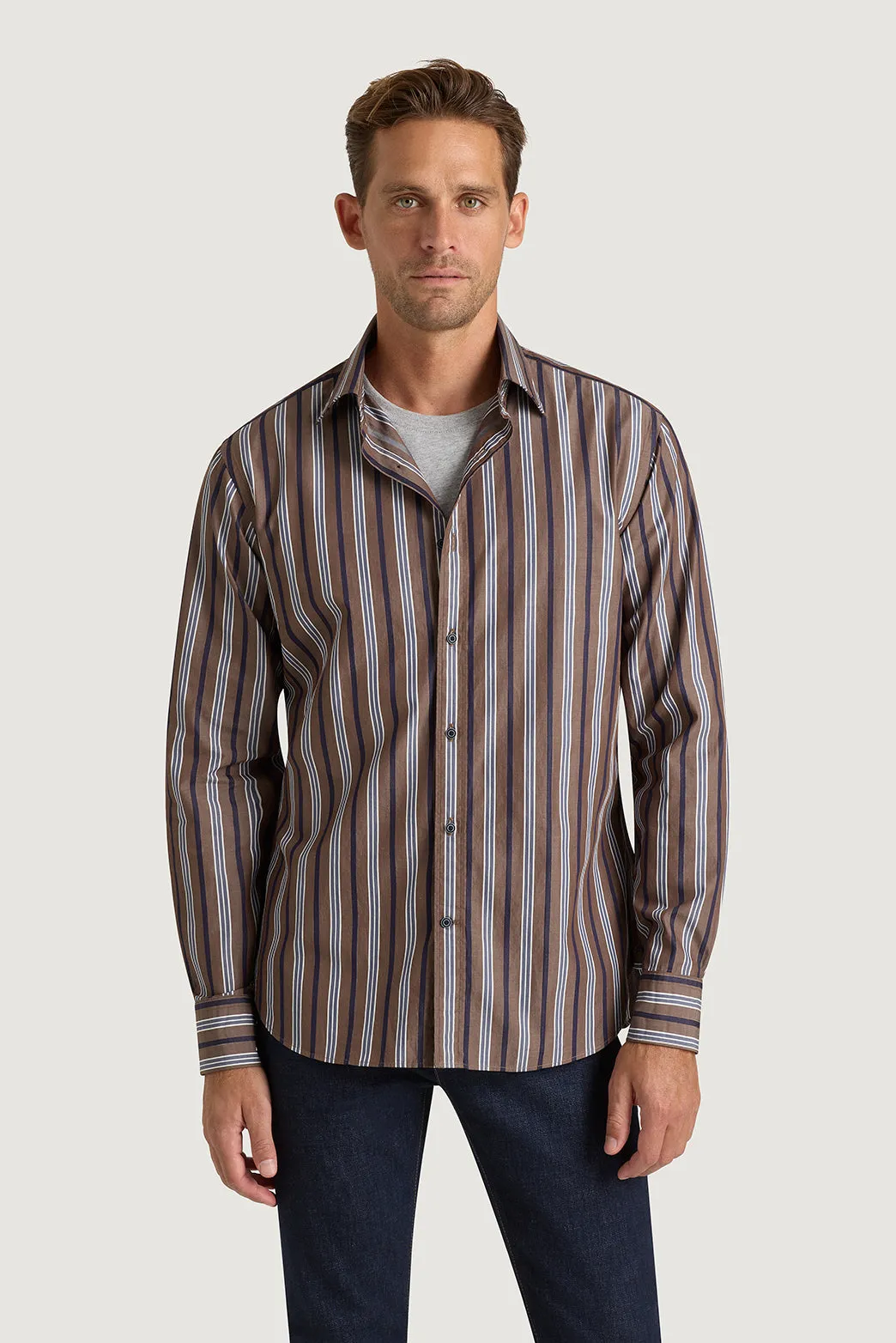 Marco Stripe Shirt sold by M.J. Bale product image thumbnail 3