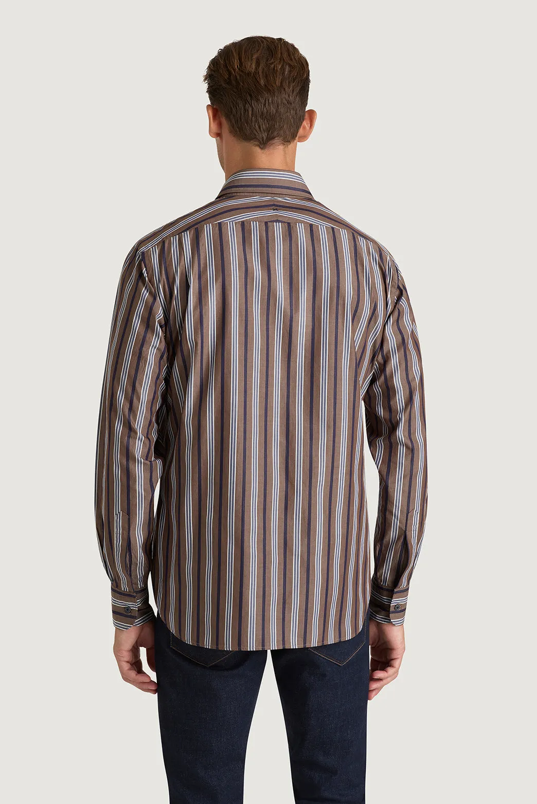 Marco Stripe Shirt sold by M.J. Bale product image thumbnail 5