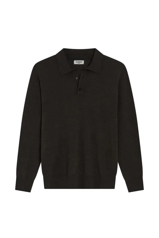 Fraser Merino Polo Knit made by M.J. Bale