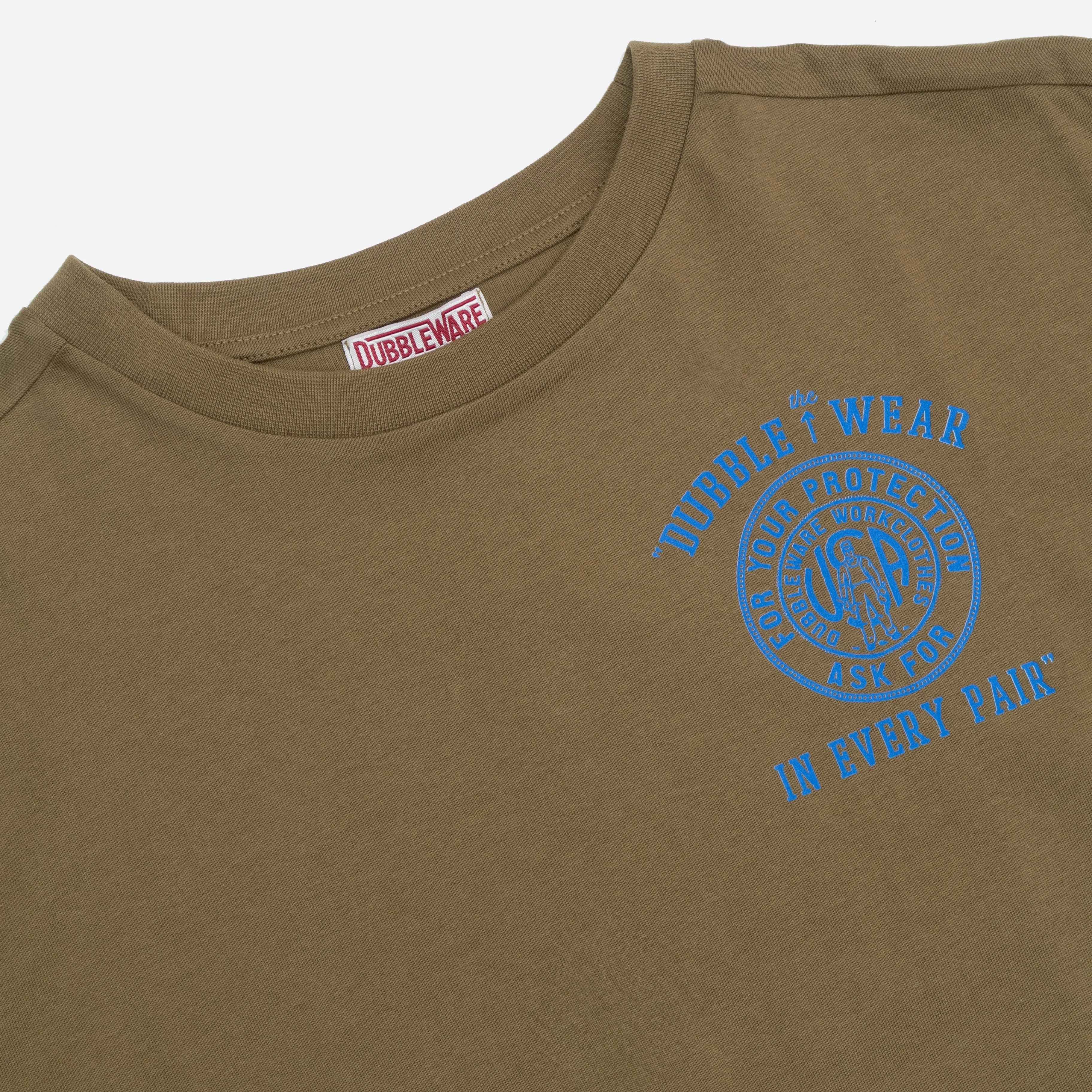 DUBBLE THE WEAR TEE - DARK OLIVE sold by Dubbleware product image thumbnail 2