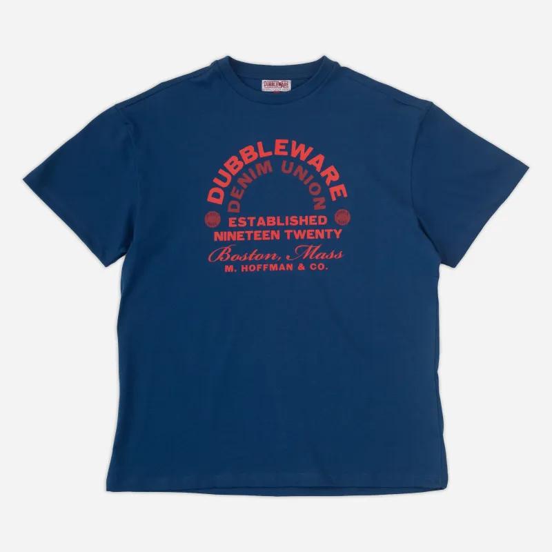 Denim Union Tee - Navy sold by Dubbleware
