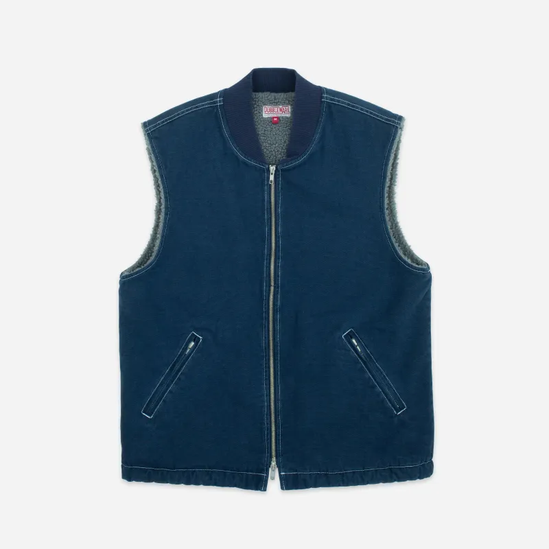 CAVVA FLEECE LINED VEST - NAVY sold by Dubbleware