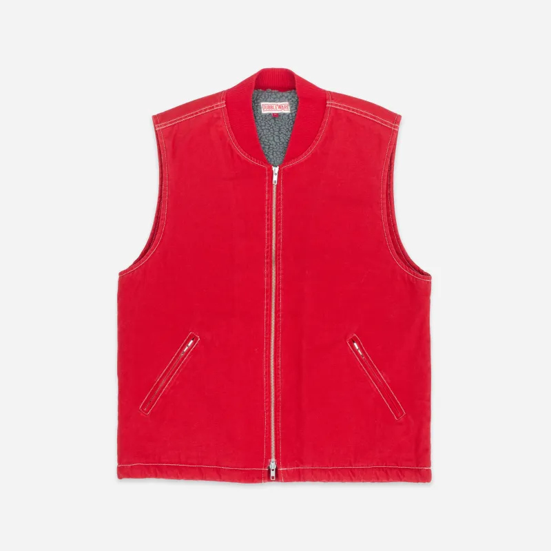 CAVVA FLEECE LINED VEST - RUST sold by Dubbleware