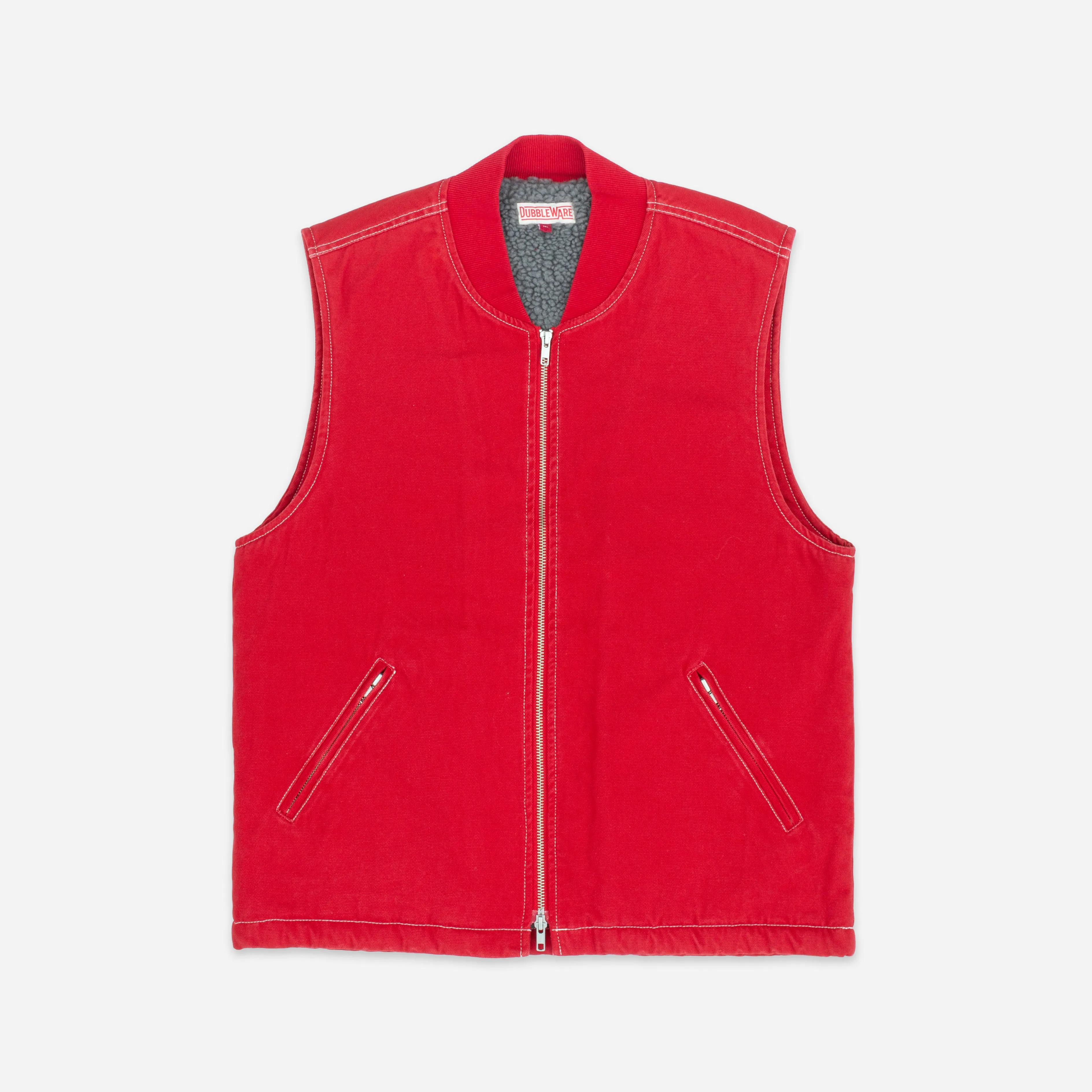 CAVVA FLEECE LINED VEST - RUST sold by Dubbleware