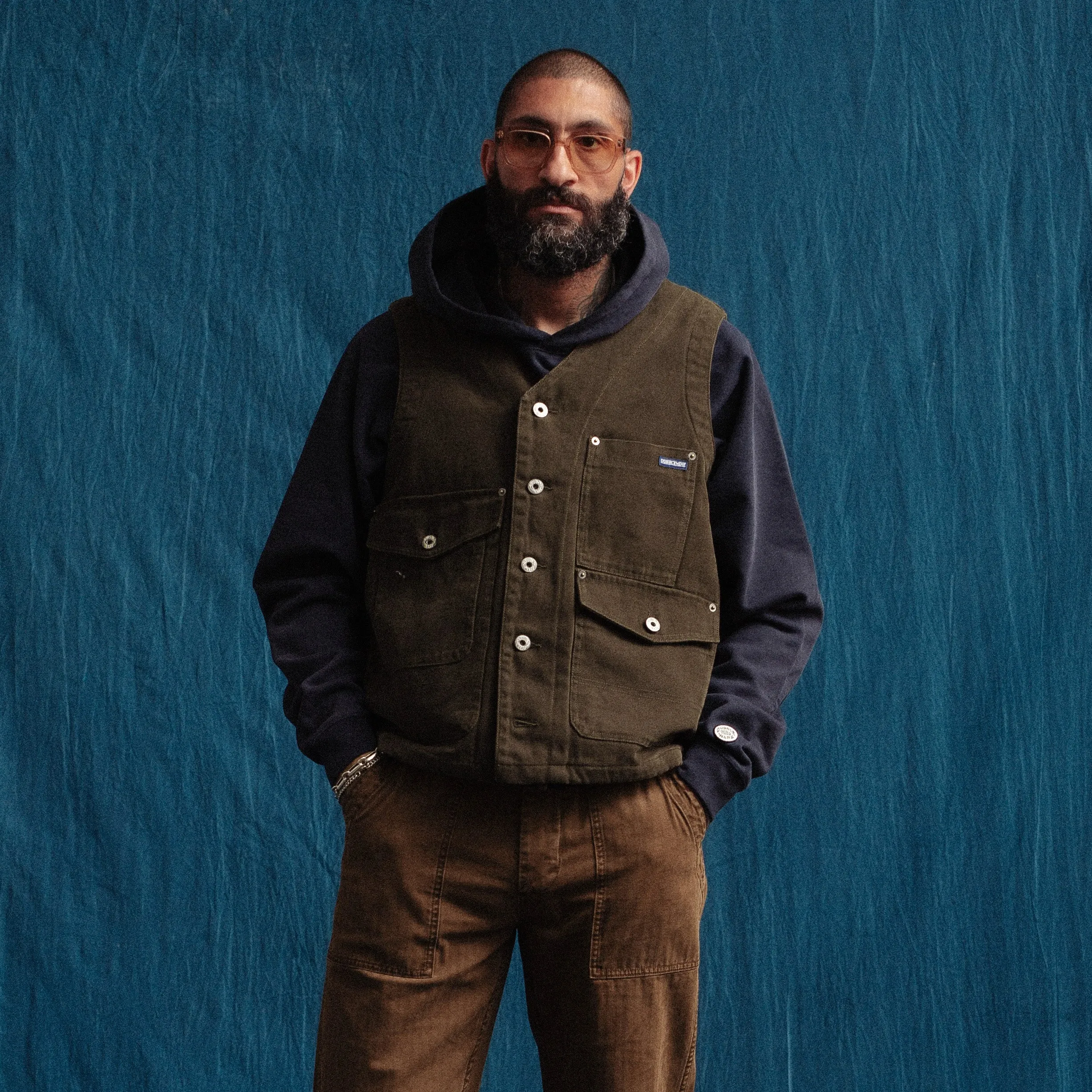 BLANDFORD FIELD VEST - OLIVE sold by Dubbleware product image thumbnail 2