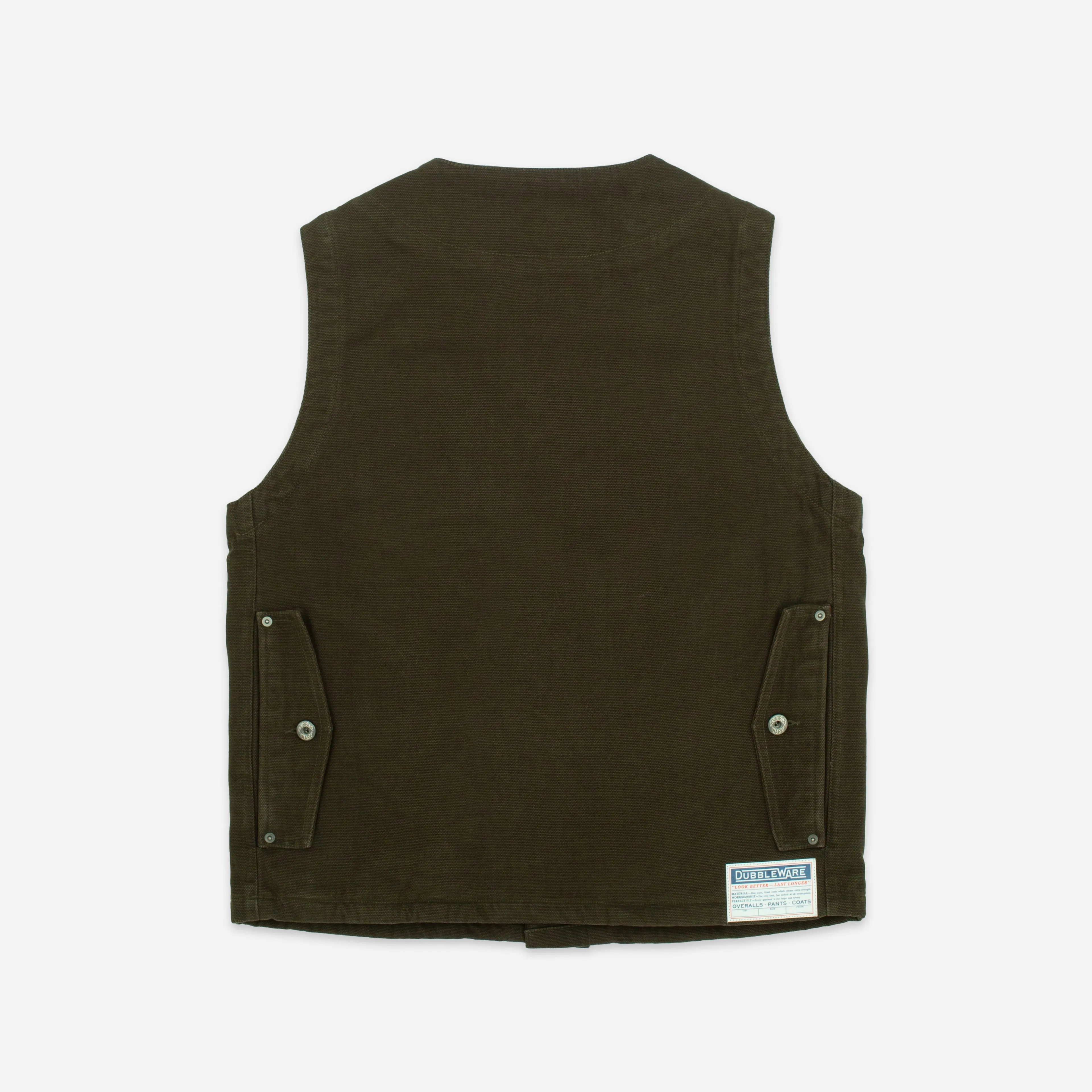 BLANDFORD FIELD VEST - OLIVE sold by Dubbleware product image thumbnail 3