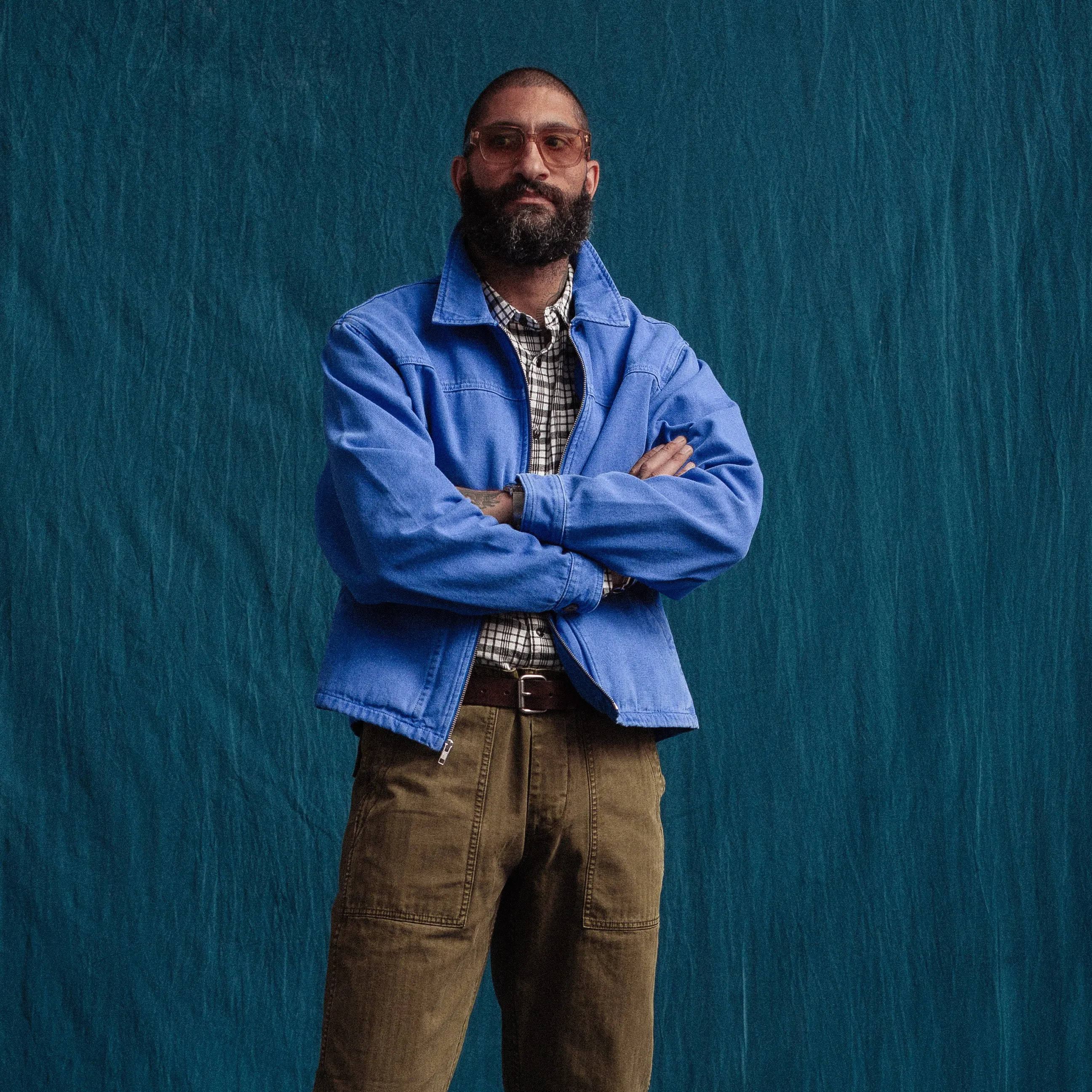 CROP JACKET - ROYAL BLUE sold by Dubbleware product image thumbnail 2