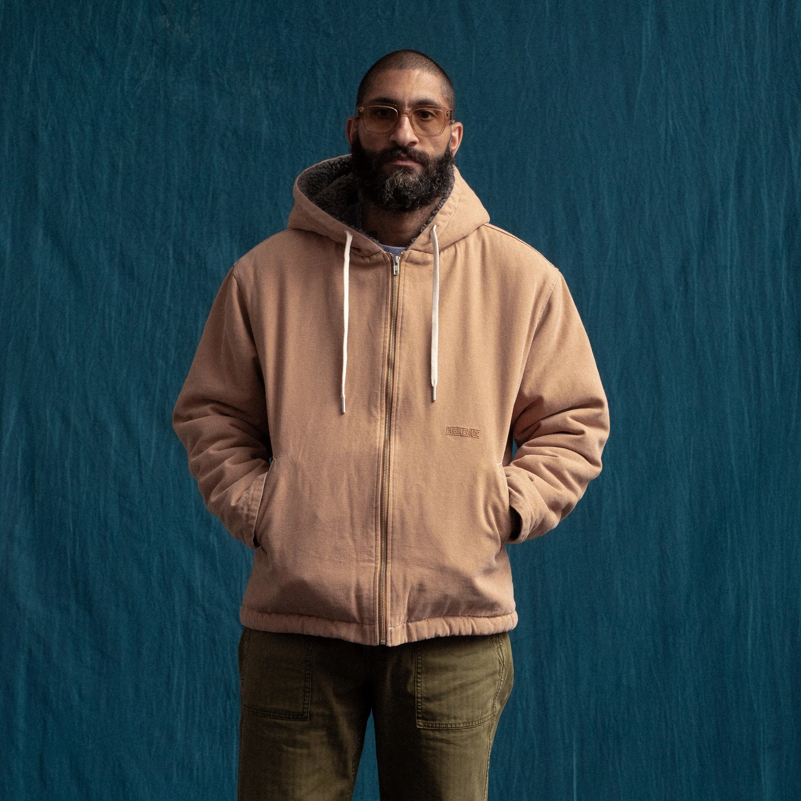 CAVVA FLEECE LINED HOODED JACKET - TAN sold by Dubbleware product image thumbnail 2