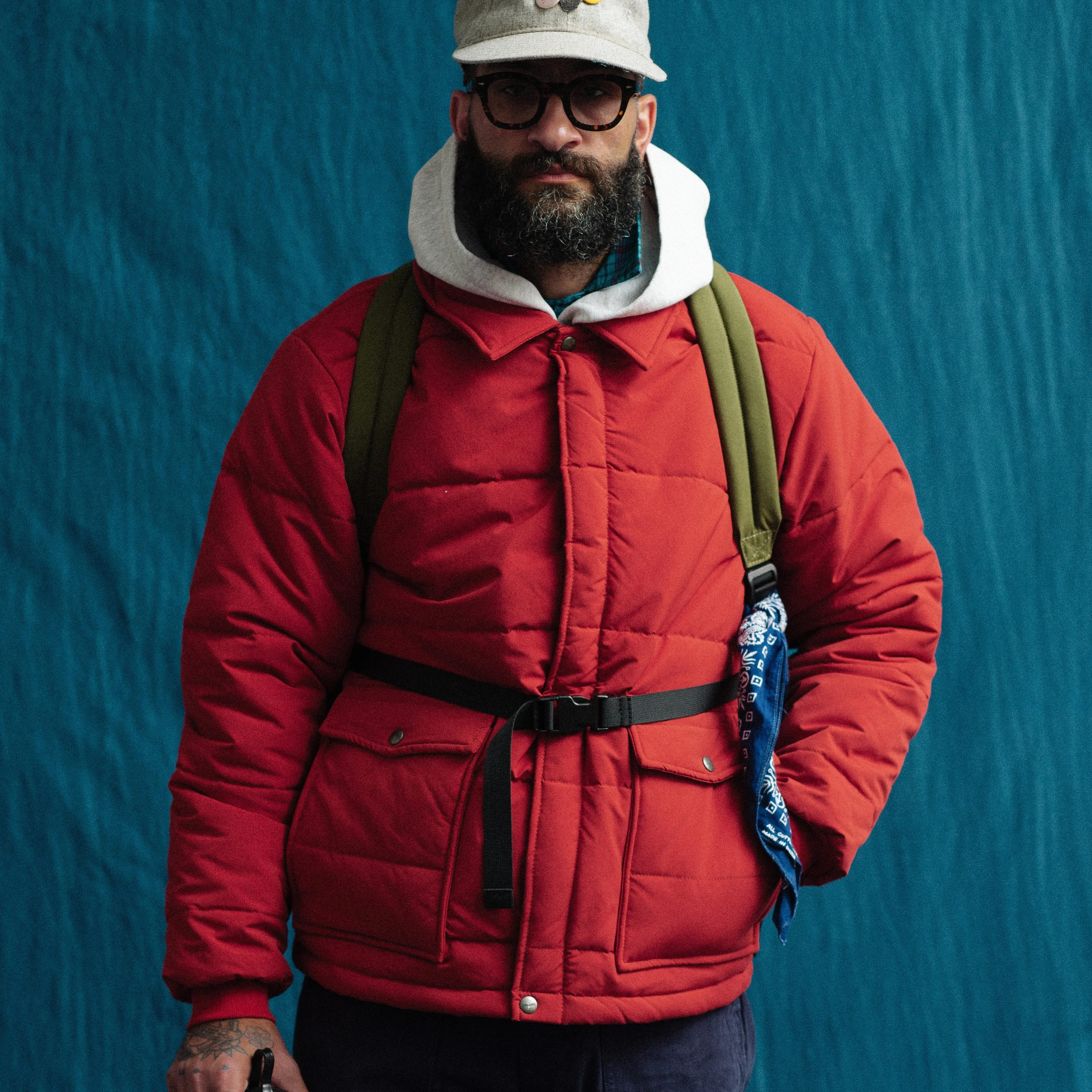 GRAIN JACKET - DARK RED sold by Dubbleware product image thumbnail 2