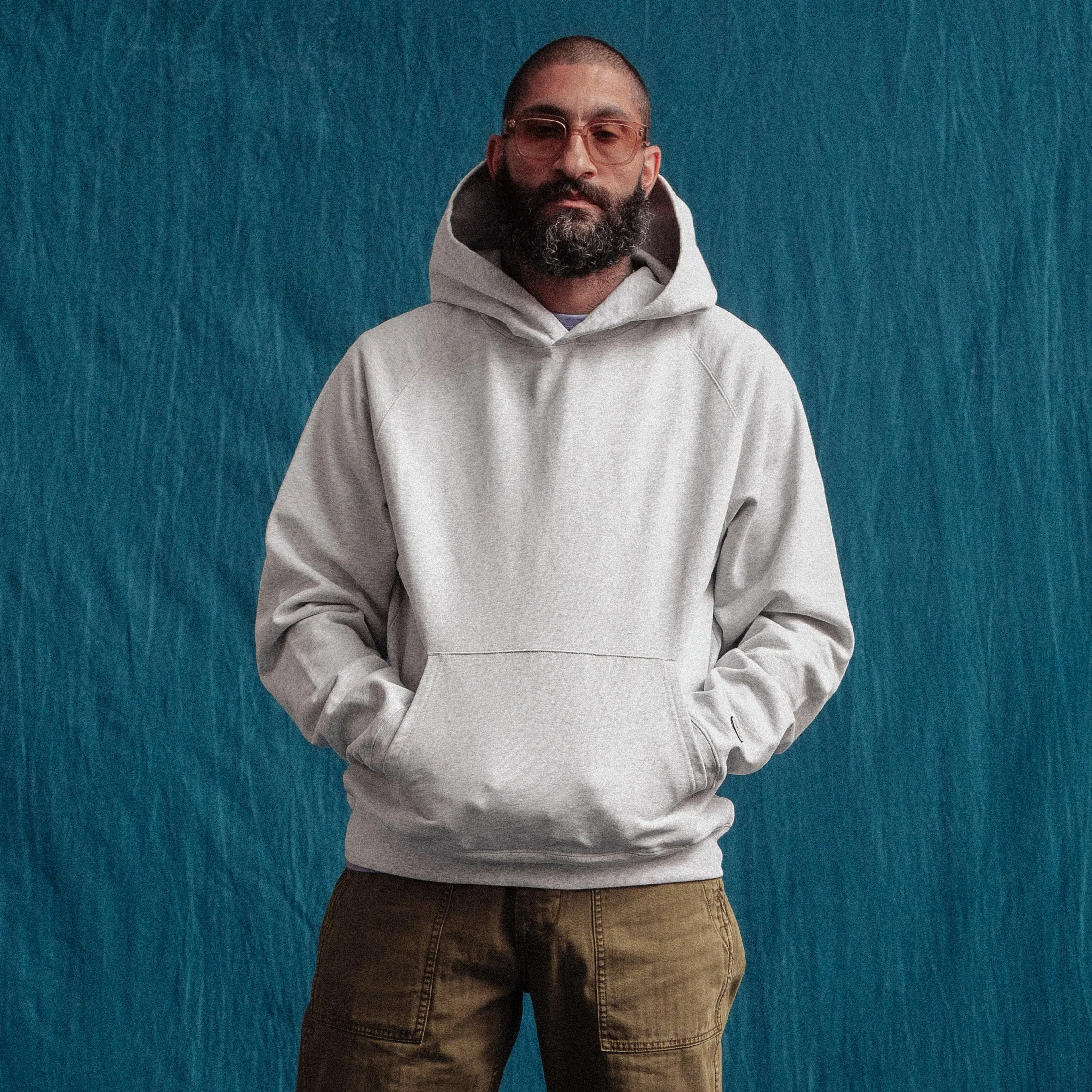 CLASSIC HOODIE - ASH HEATHER GREY sold by Dubbleware product image thumbnail 2