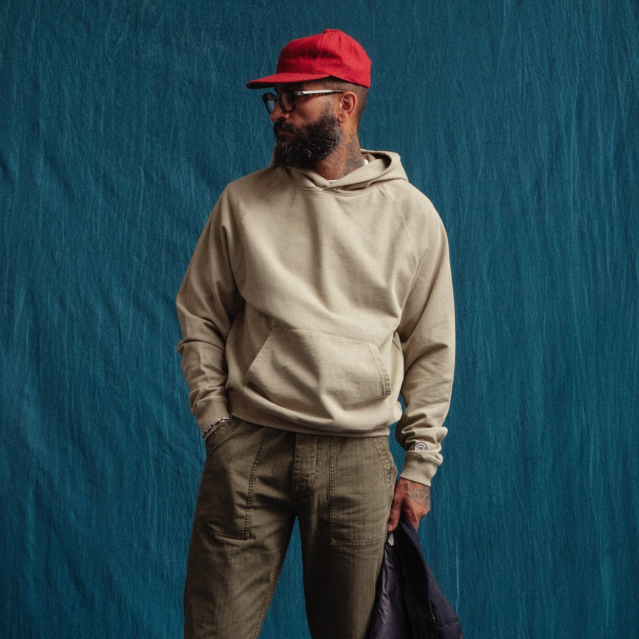 CLASSIC HOODIE - OLIVE sold by Dubbleware product image thumbnail 4