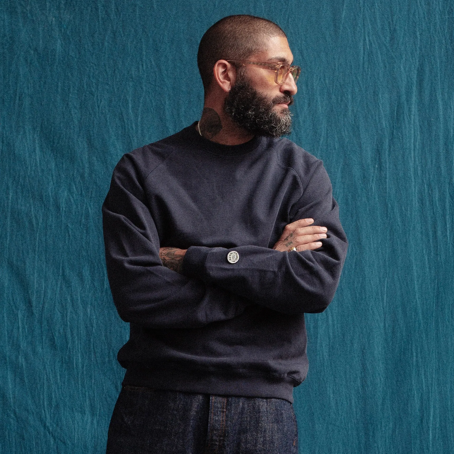 CREW SWEATSHIRT - NAVY sold by Dubbleware product image thumbnail 2