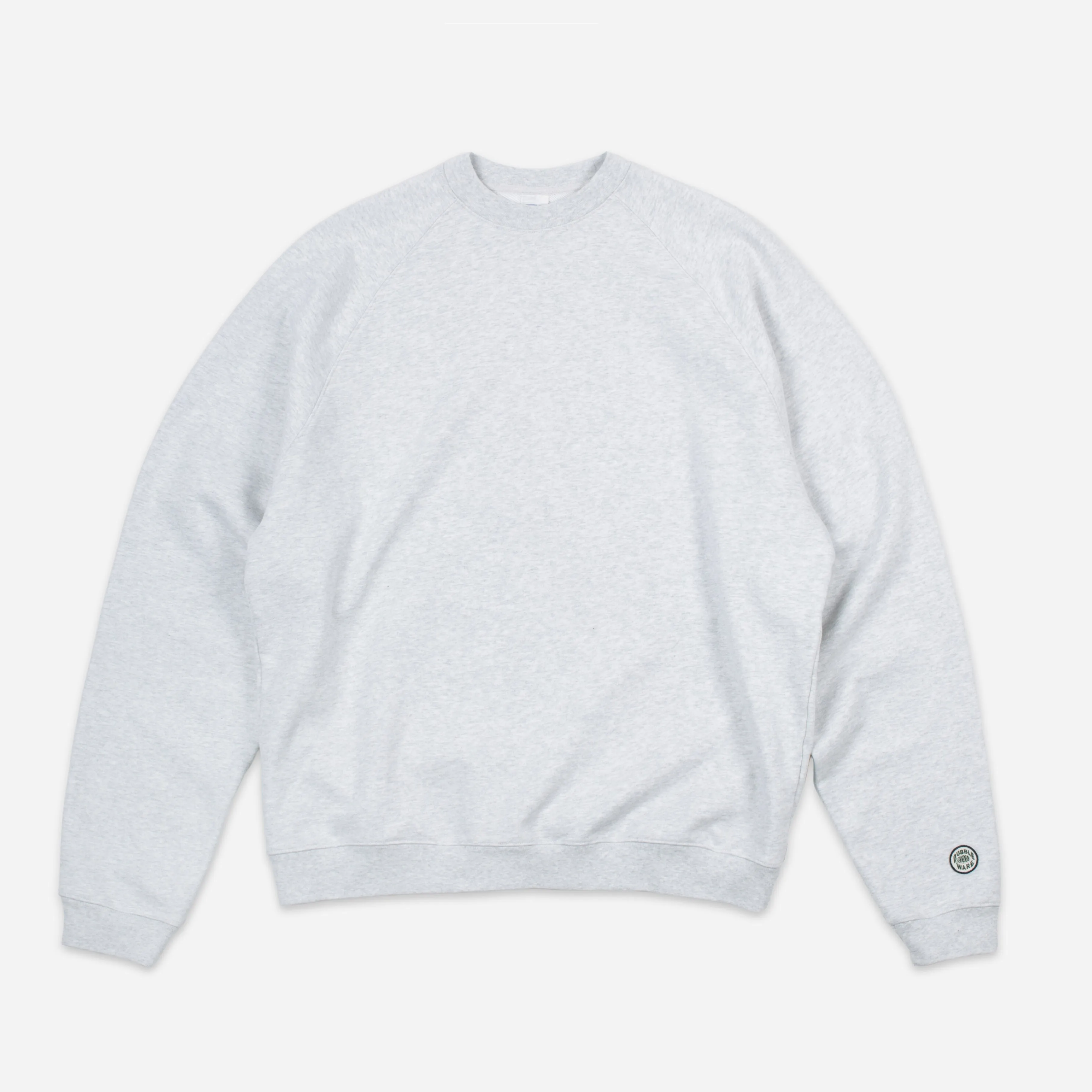 CREW SWEATSHIRT - ASH GREY HEATHER sold by Dubbleware