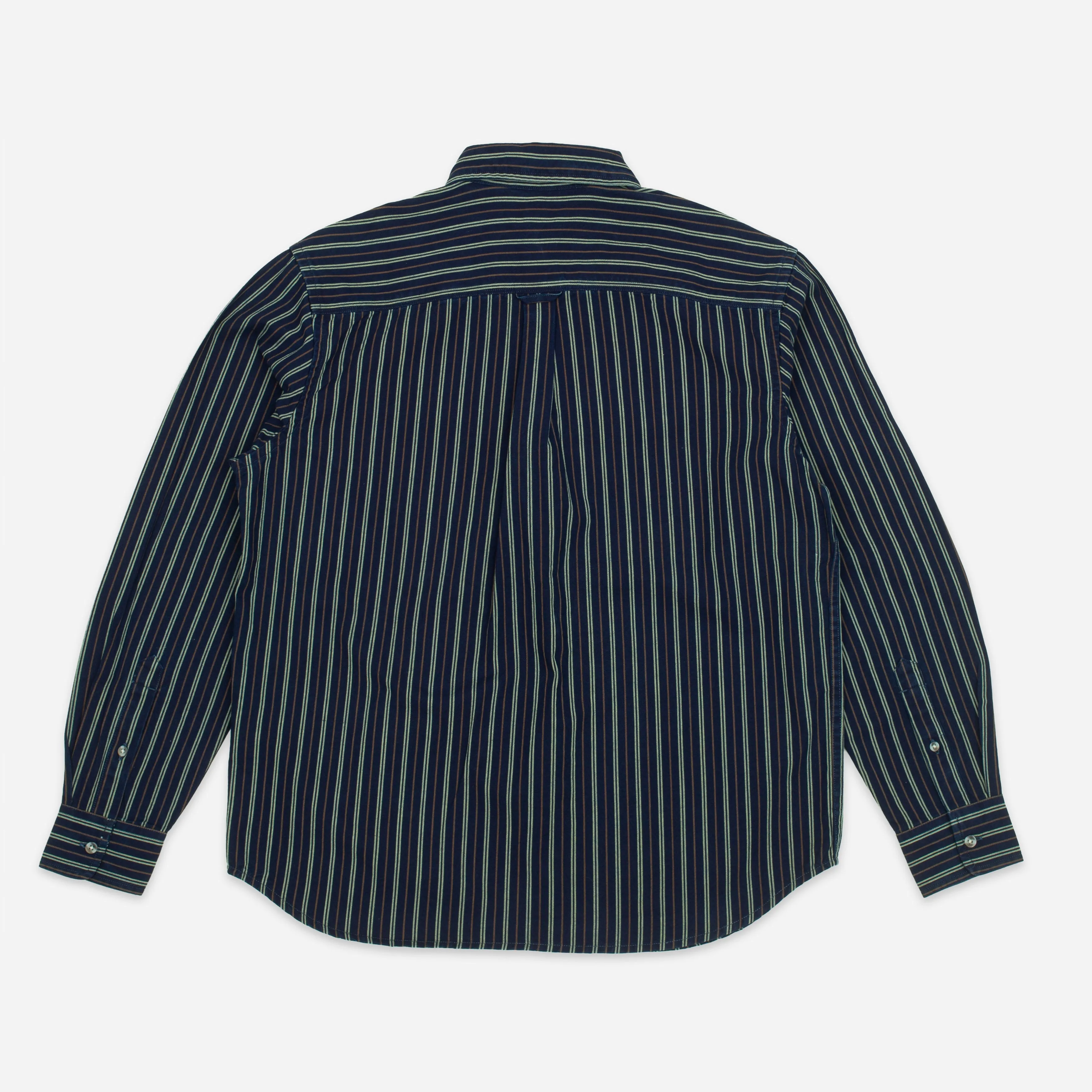 VINTAGE B.D STRIPE DENIM SHIRT - DARK INDIGO sold by Dubbleware product image thumbnail 3