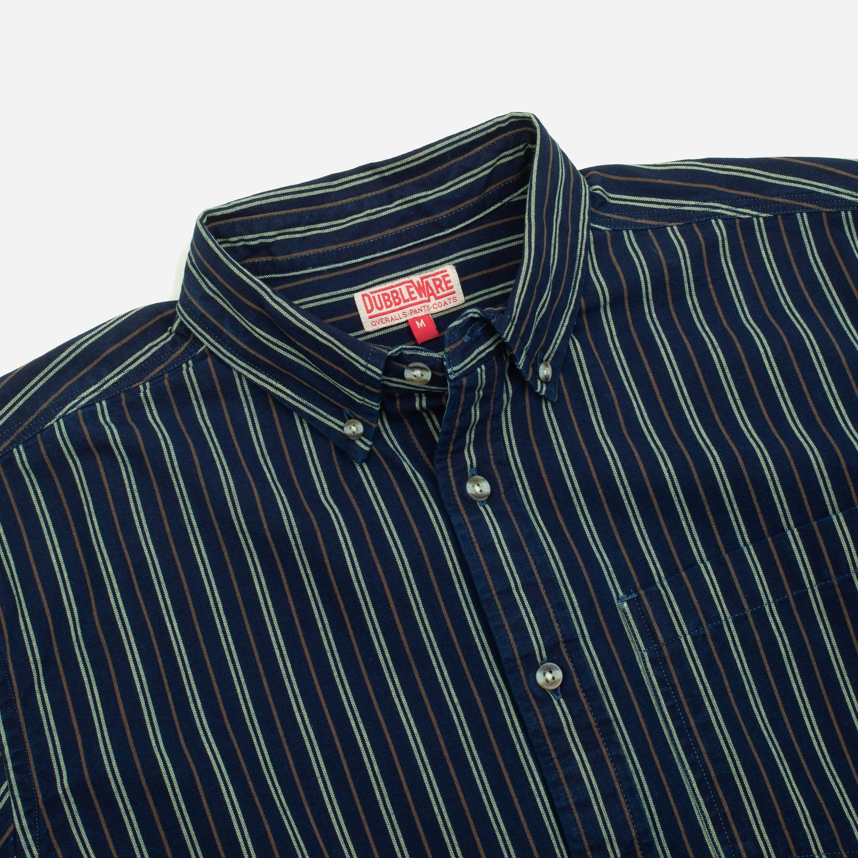 VINTAGE B.D STRIPE DENIM SHIRT - DARK INDIGO sold by Dubbleware product image thumbnail 4