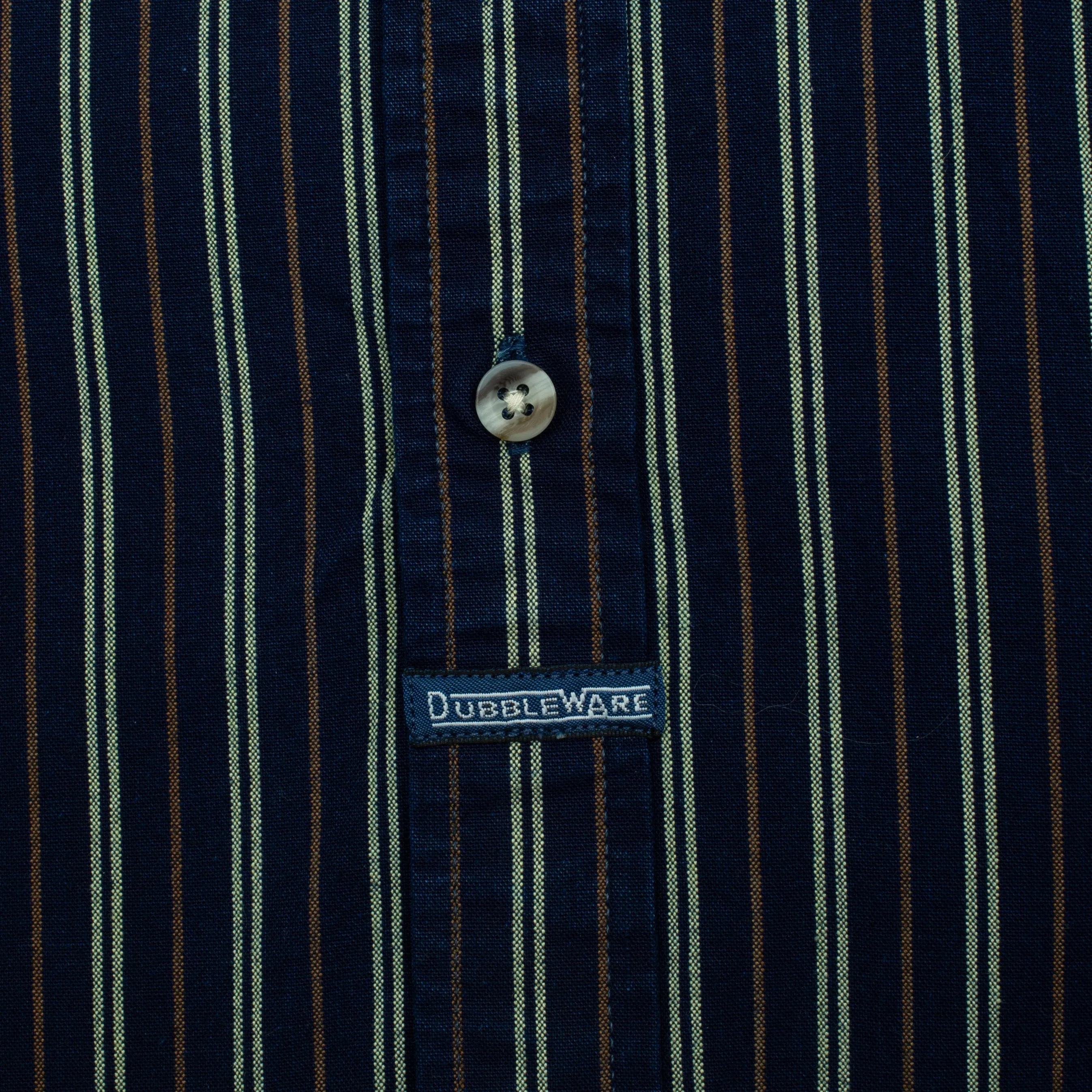 VINTAGE B.D STRIPE DENIM SHIRT - DARK INDIGO sold by Dubbleware product image thumbnail 5