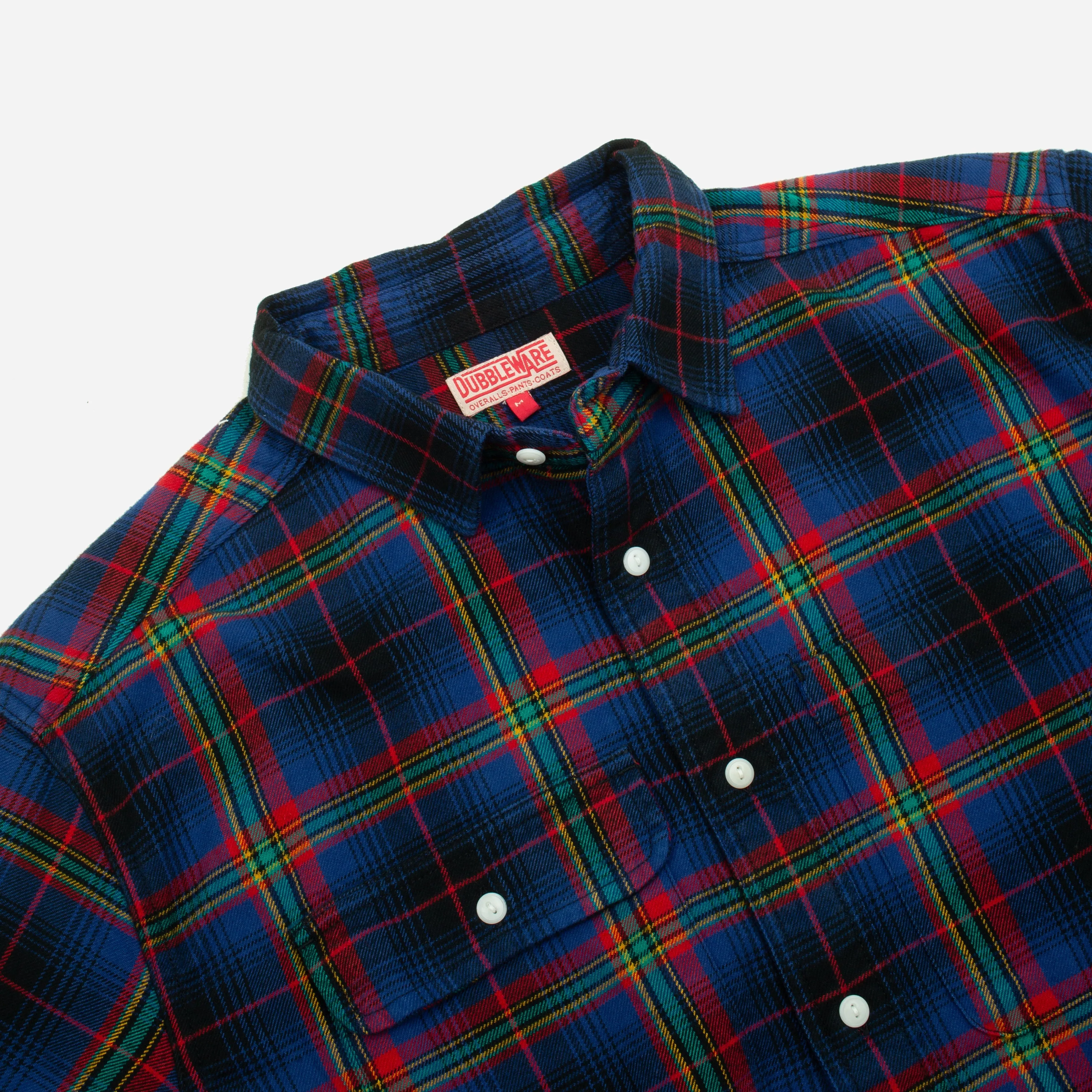 HERITAGE CHECK WORK SHIRT - BLUE/RED-MIX sold by Dubbleware product image thumbnail 4