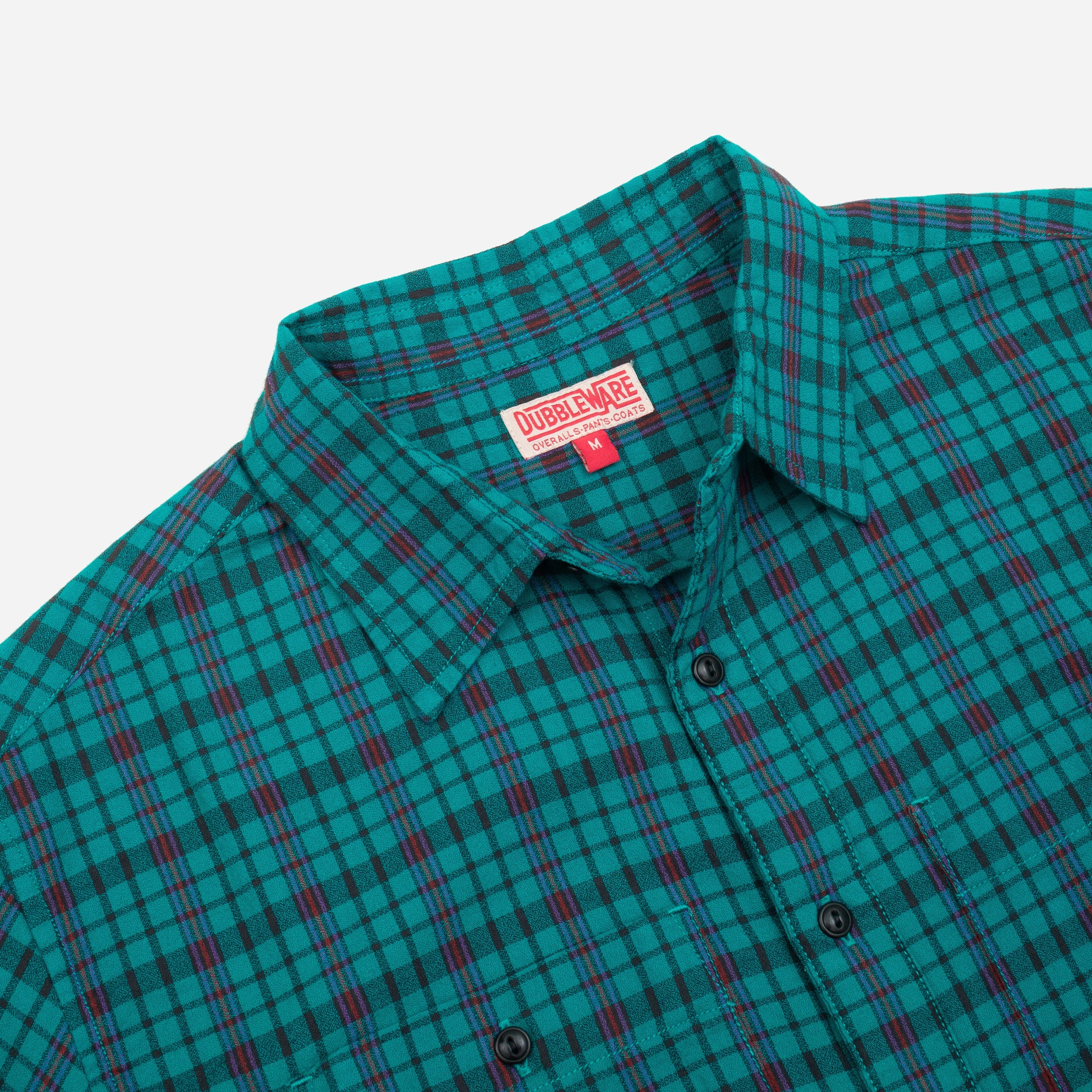 POP CHECK SHIRT- GREEN/BLACK sold by Dubbleware product image thumbnail 4