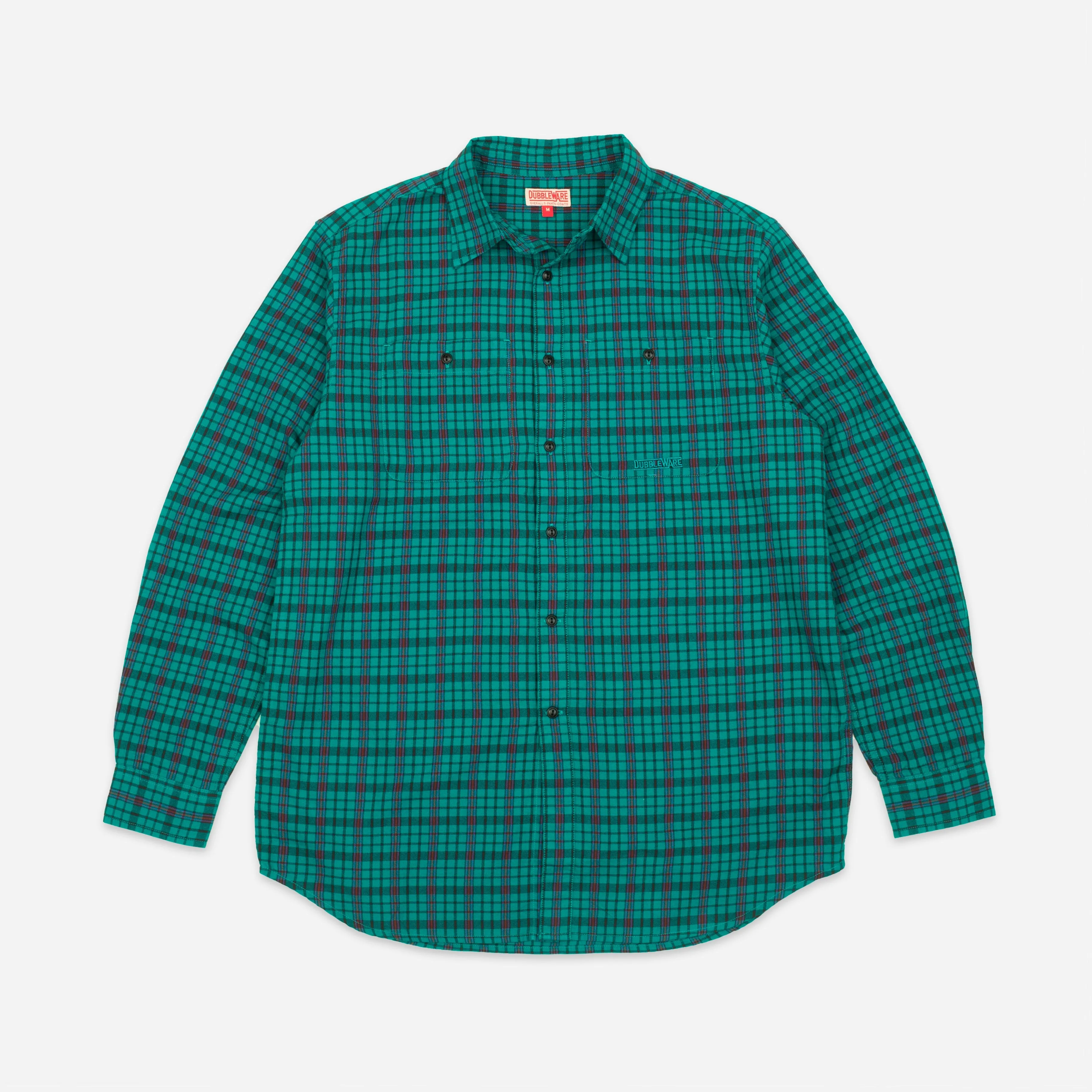 POP CHECK SHIRT- GREEN/BLACK sold by Dubbleware