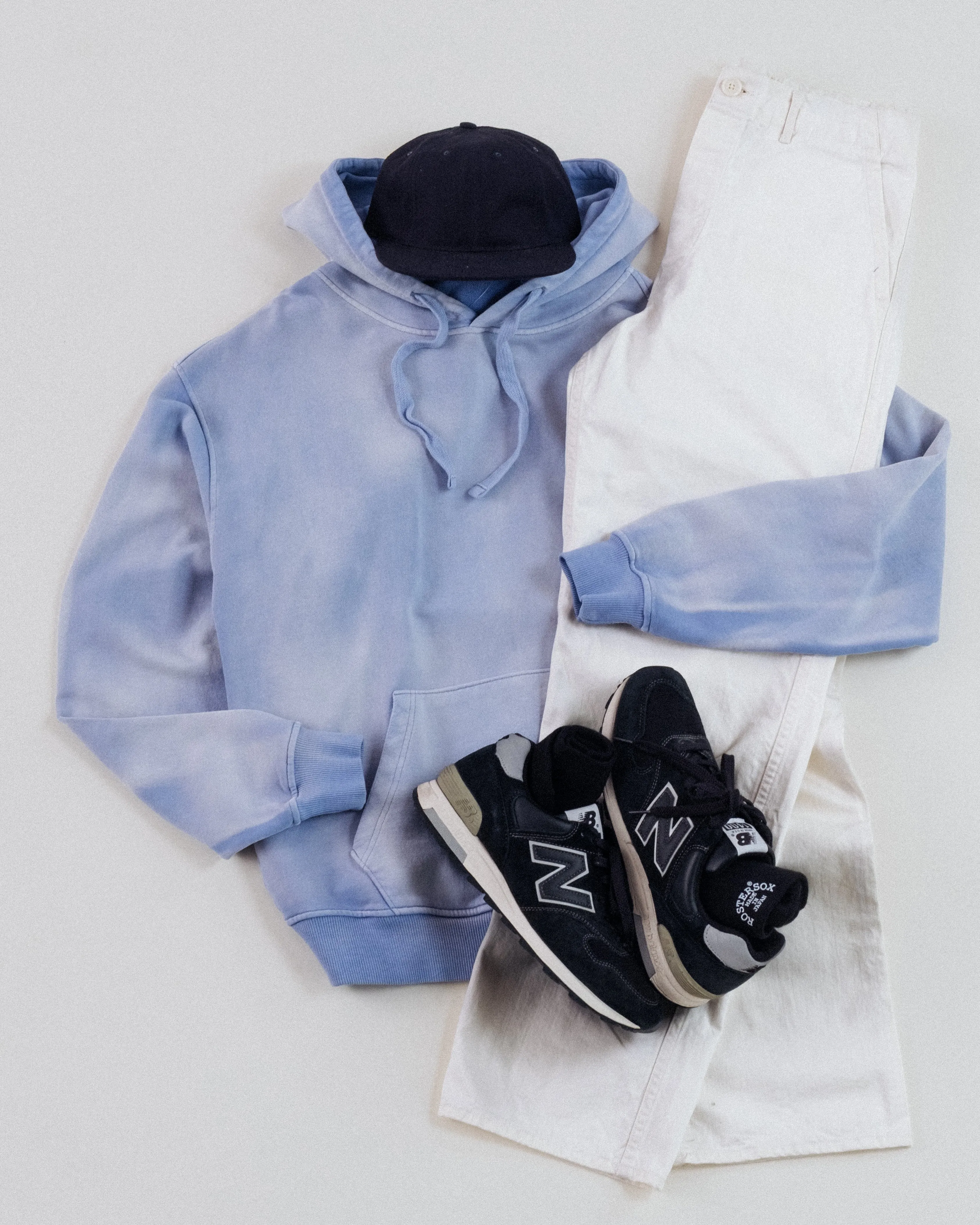 SUN FADED HOODIE - WASHED BLUE sold by Dubbleware product image thumbnail 5