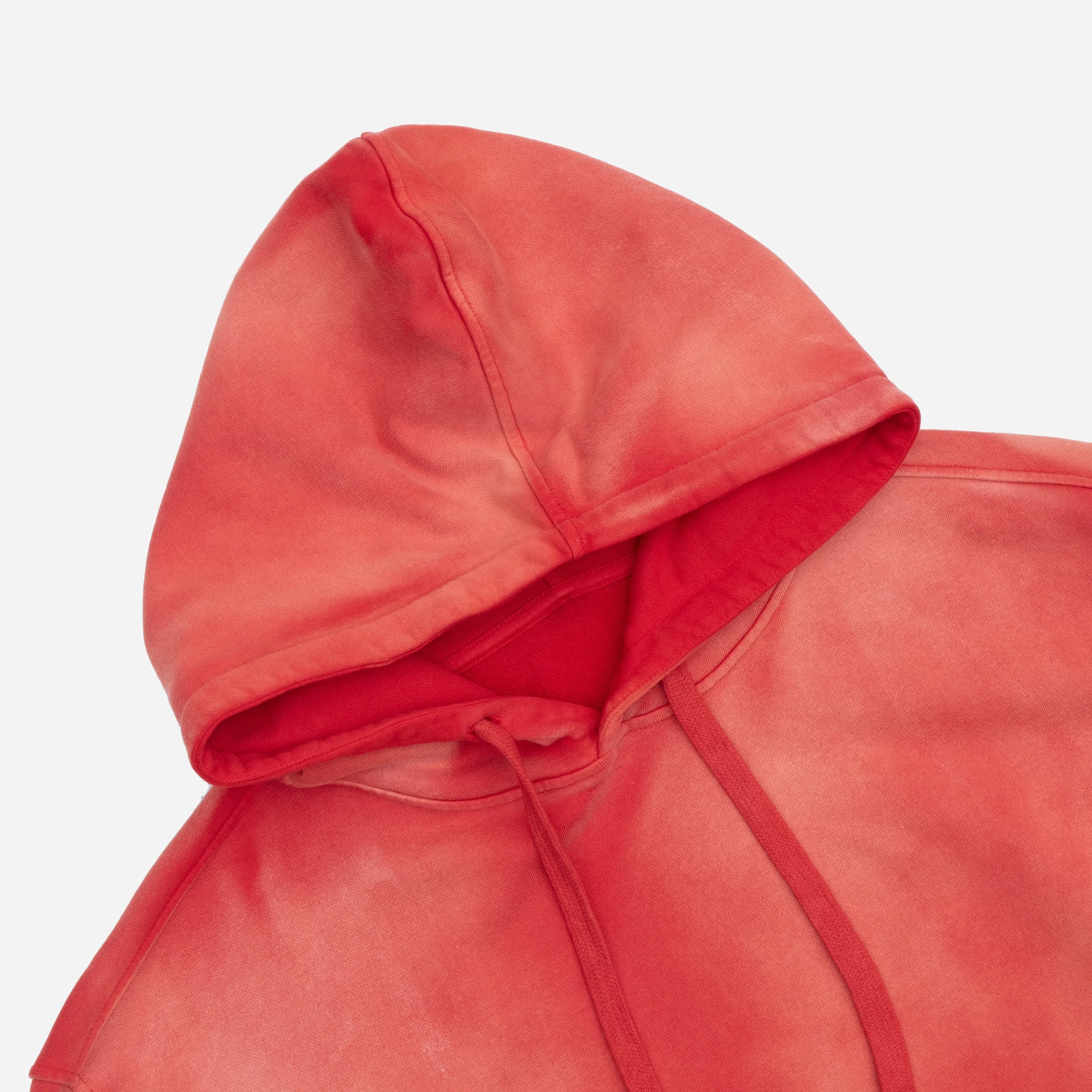 SUN FADED HOODIE - WASHED RED sold by Dubbleware product image thumbnail 3