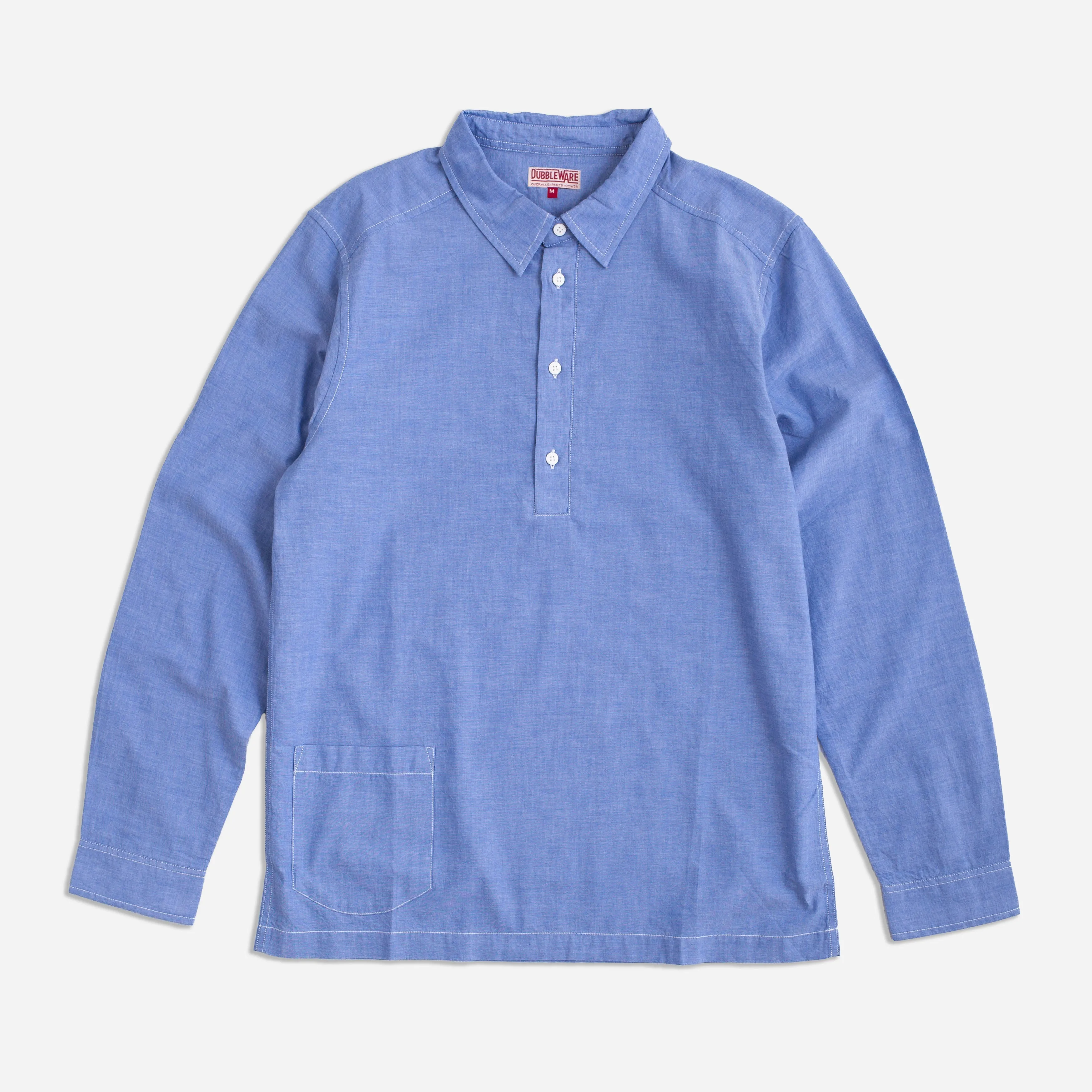 CHAMBRAY PULLOVER SHIRT - NAVY sold by Dubbleware