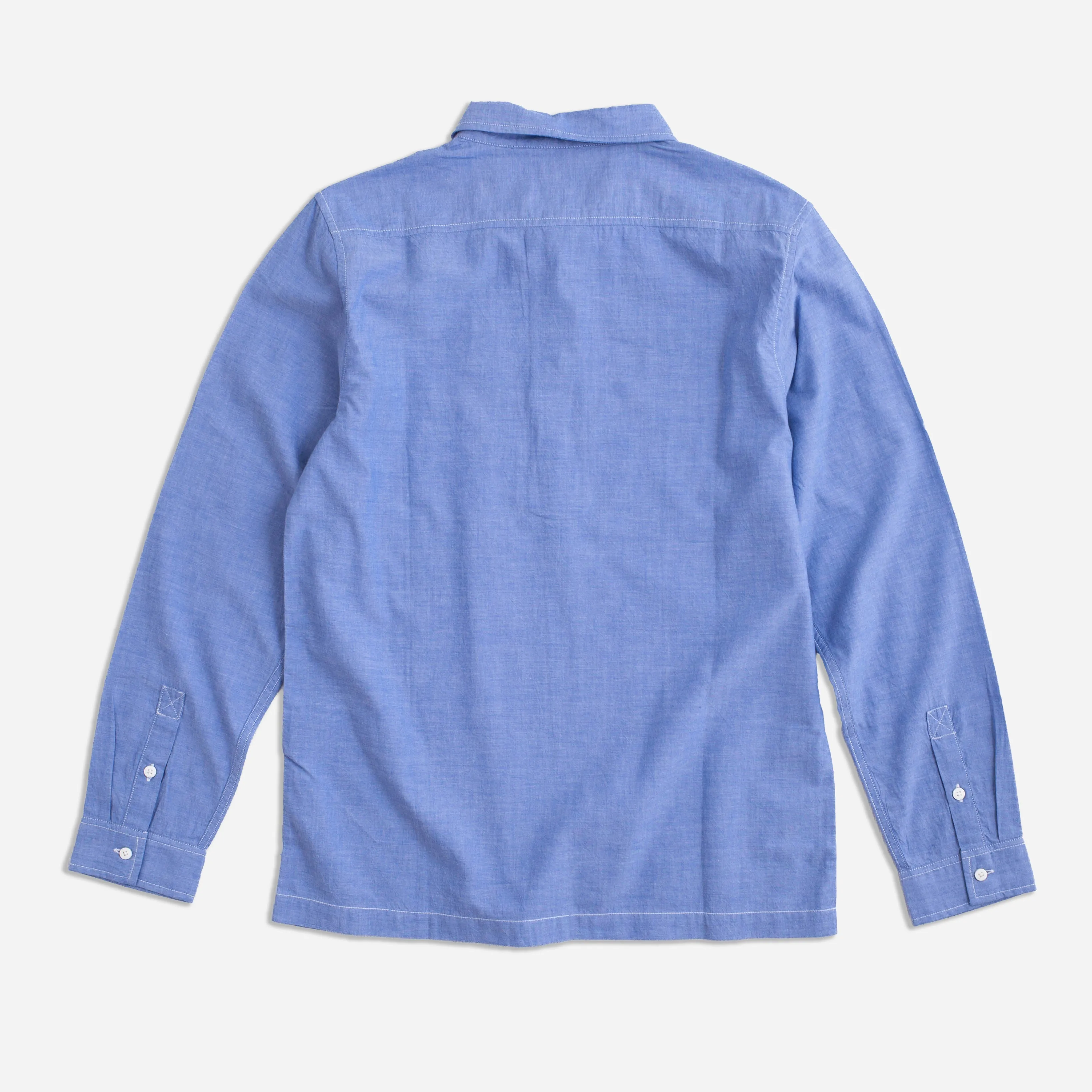 CHAMBRAY PULLOVER SHIRT - NAVY sold by Dubbleware product image thumbnail 2