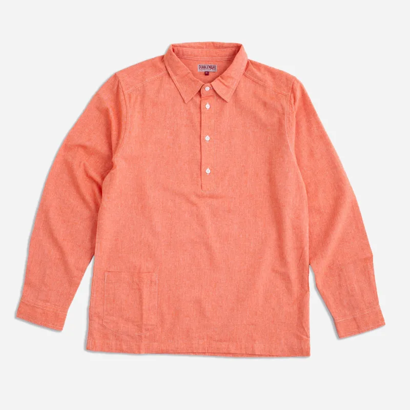 CHAMBRAY PULLOVER SHIRT - RED sold by Dubbleware