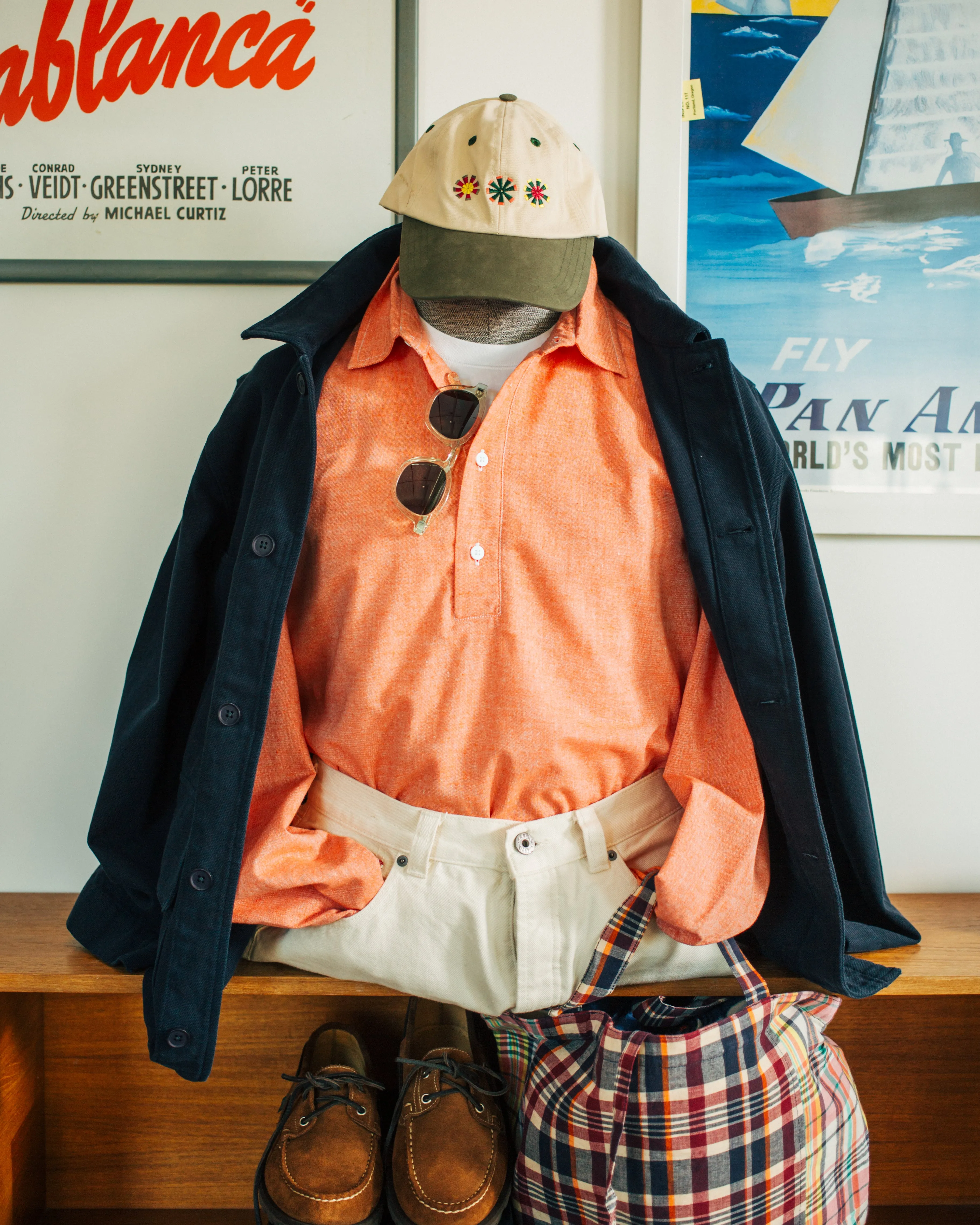 CHAMBRAY PULLOVER SHIRT - RED sold by Dubbleware product image thumbnail 5