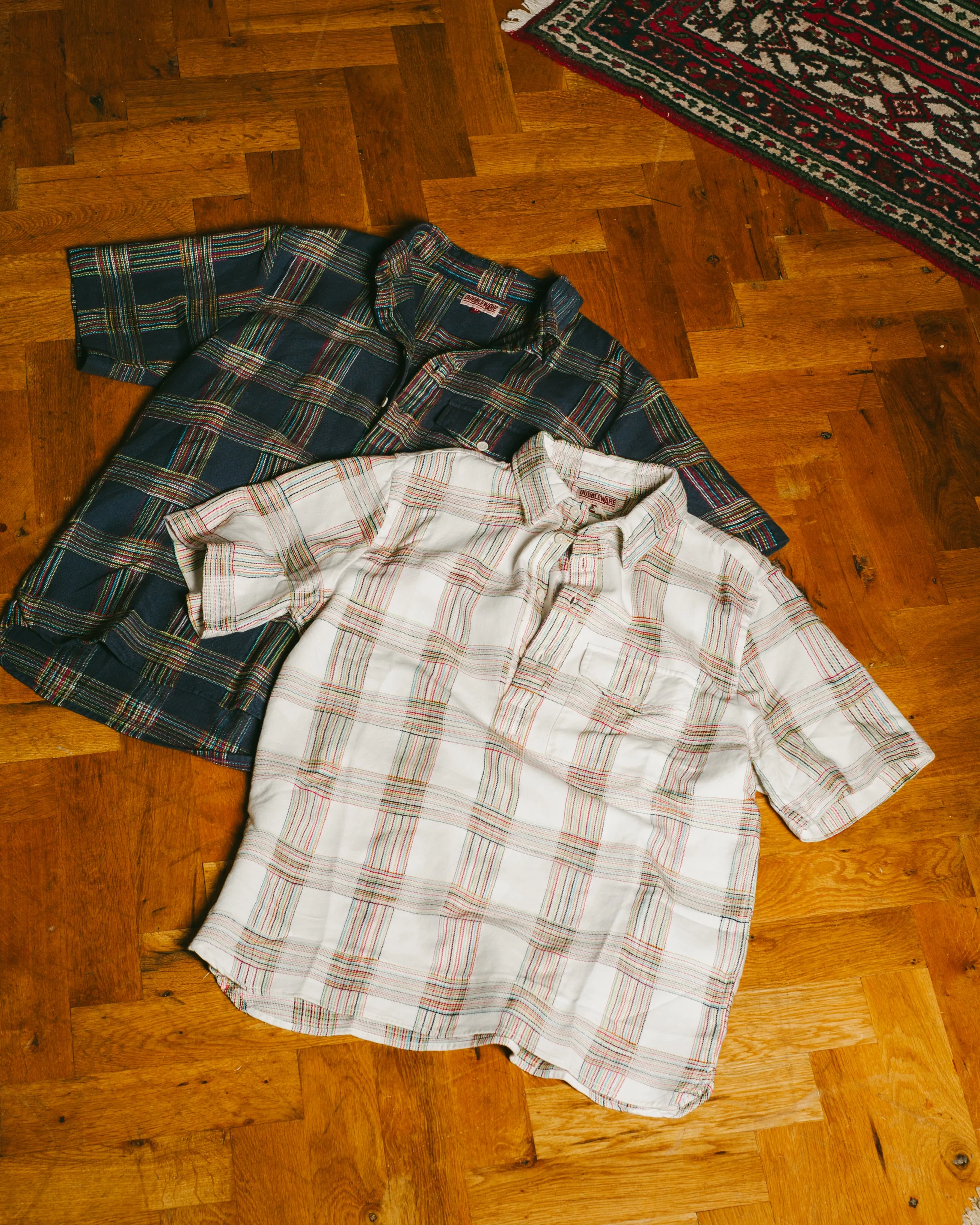 DOBBY CHECK PULLOVER SHIRT - NAVY MIX sold by Dubbleware product image thumbnail 5