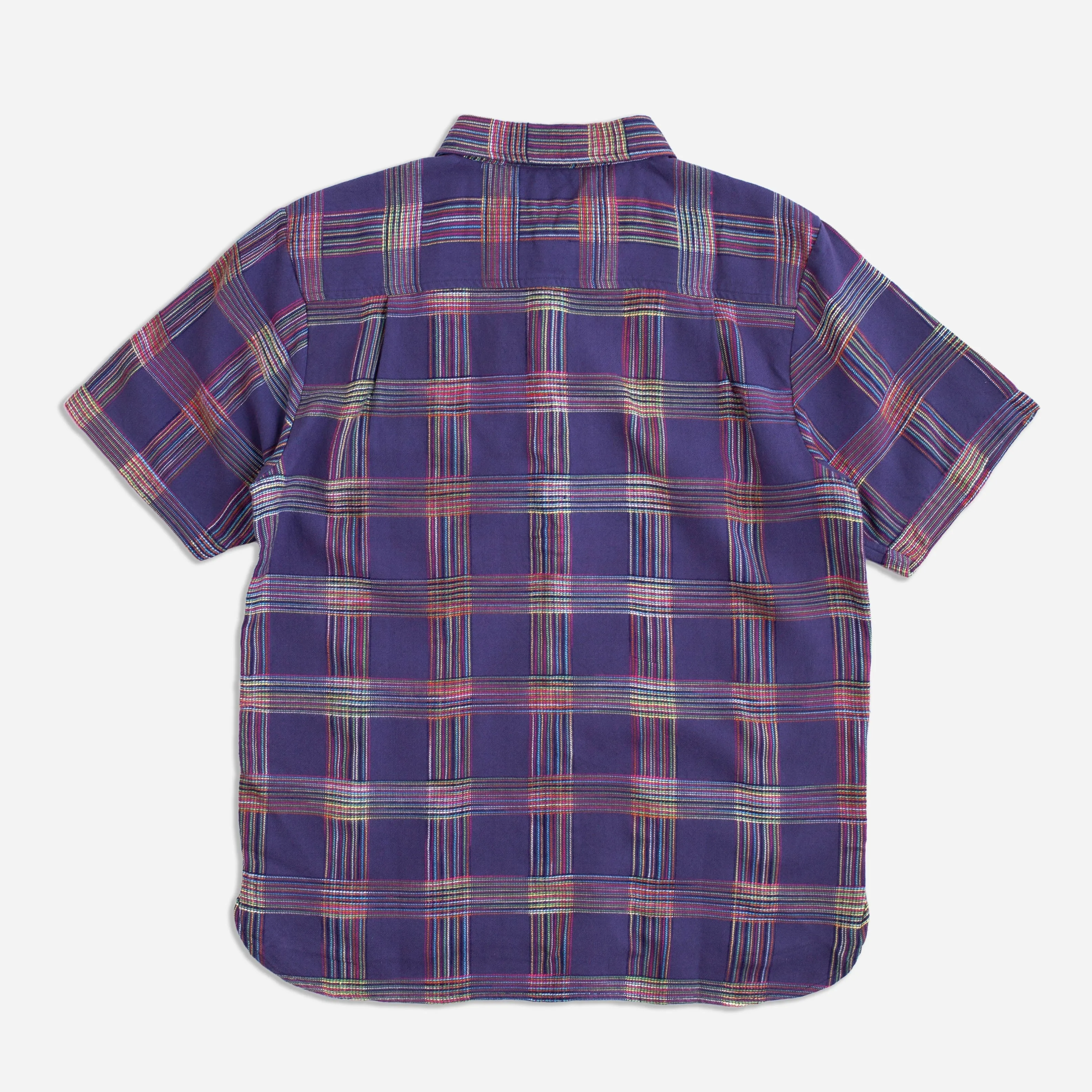 DOBBY CHECK PULLOVER SHIRT - NAVY MIX sold by Dubbleware product image thumbnail 3