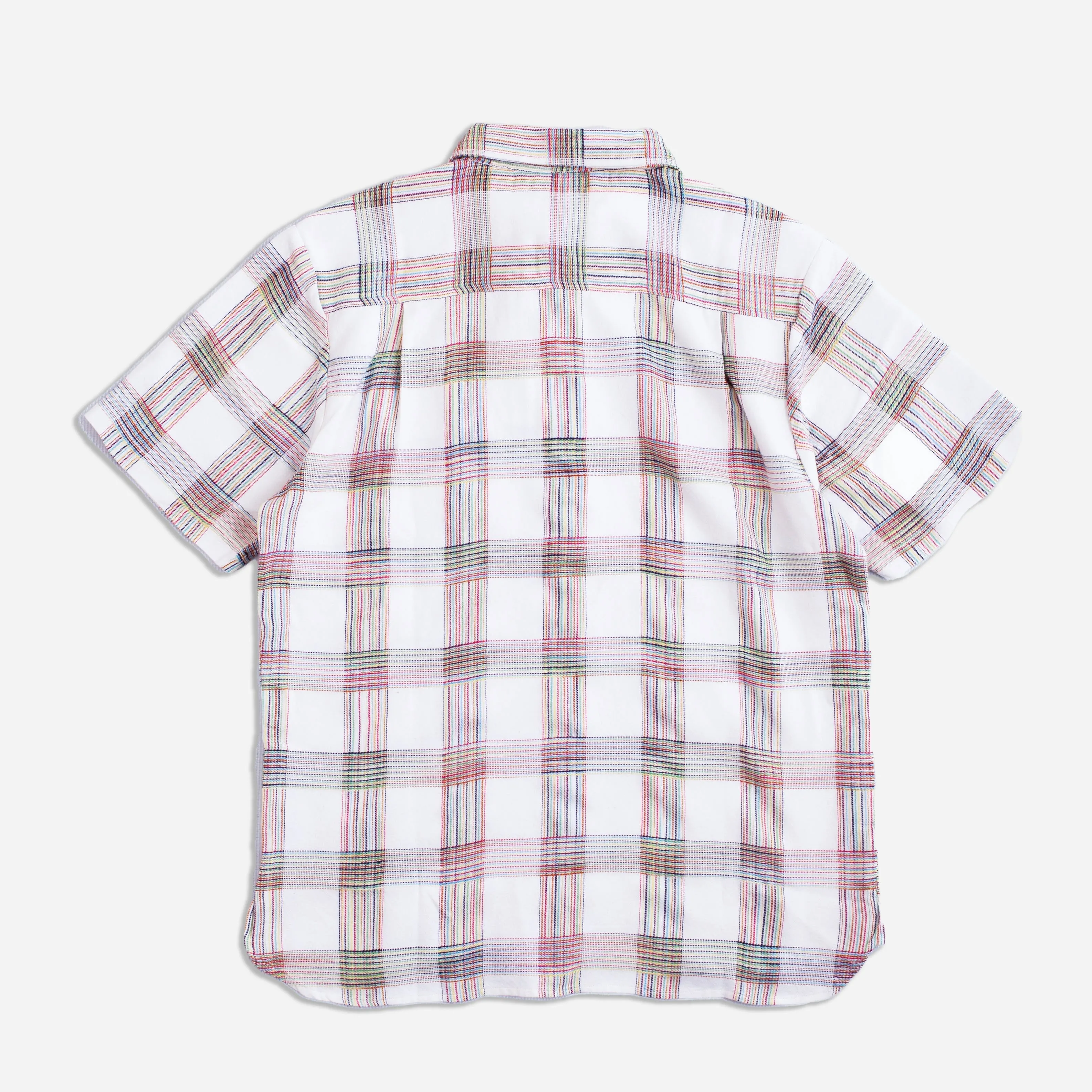 DOBBY CHECK PULLOVER SHIRT - WHITE MIX sold by Dubbleware product image thumbnail 2