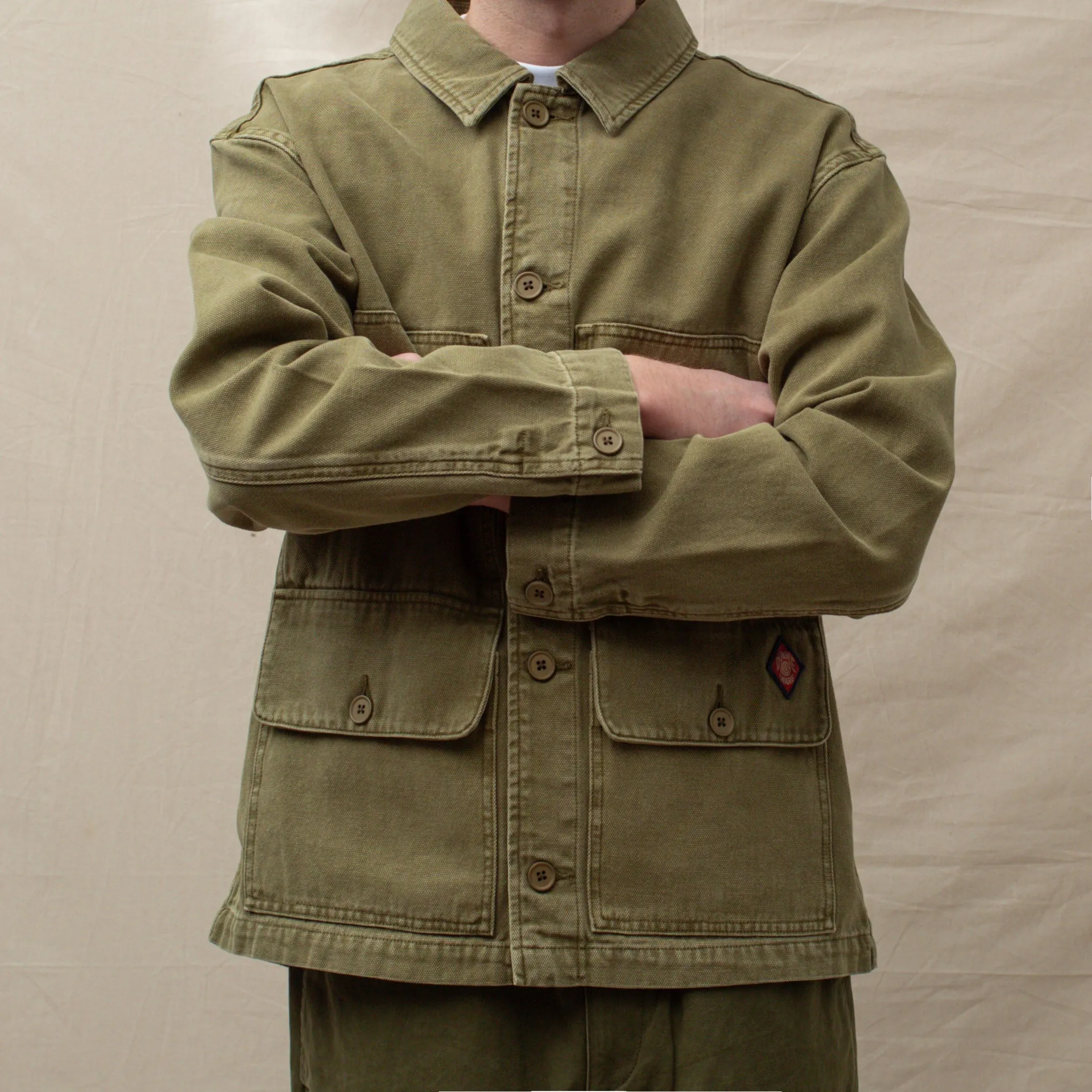 CHORE WORK JACKET - MILITARY GREEN sold by Dubbleware product image thumbnail 5