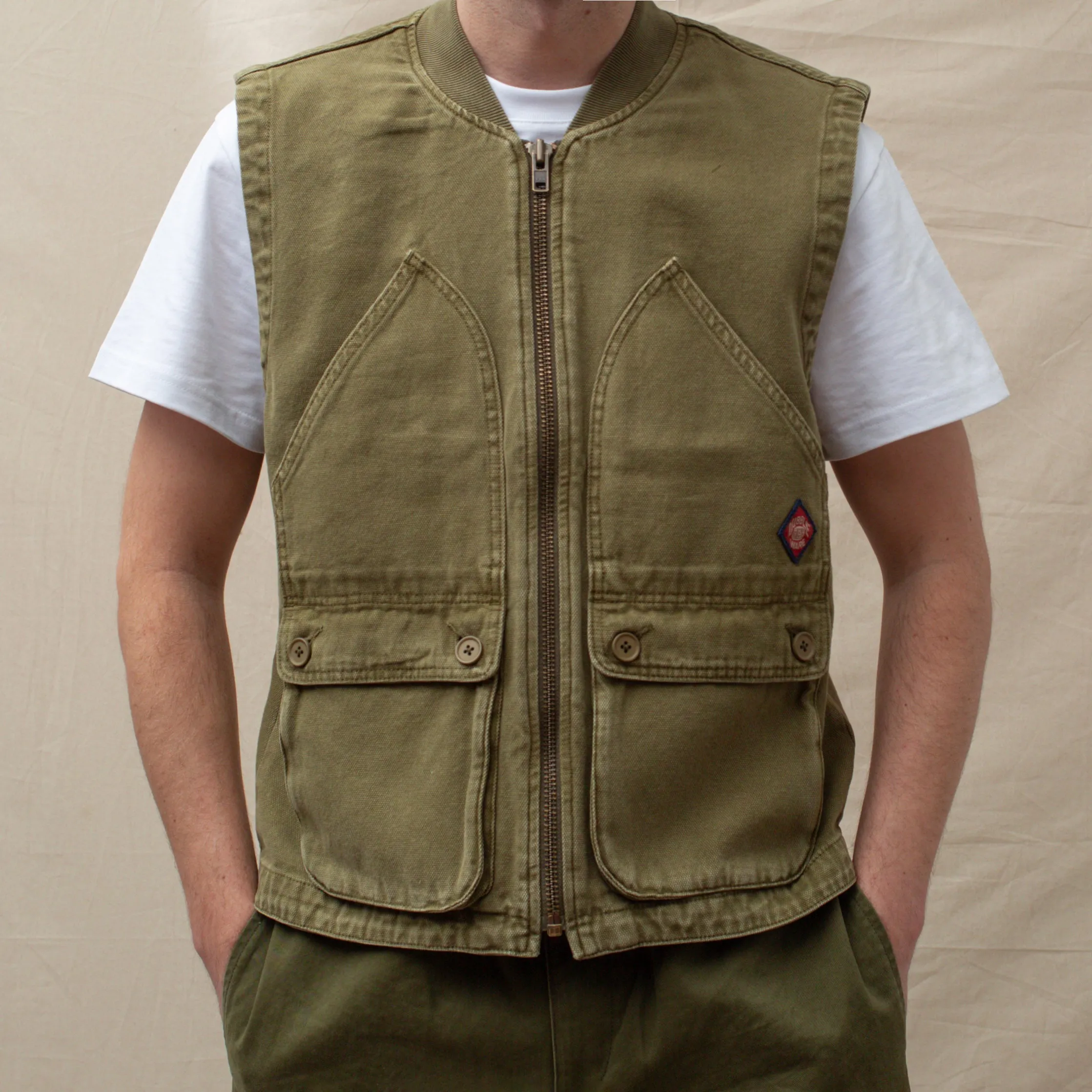 WORK VEST - MILITARY GREEN sold by Dubbleware product image thumbnail 5