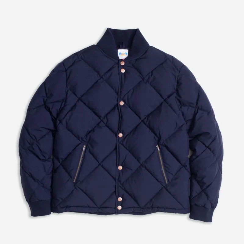 DUBBLE DOWN DIAMOND QUILTED JACKET - NAVY sold by Dubbleware