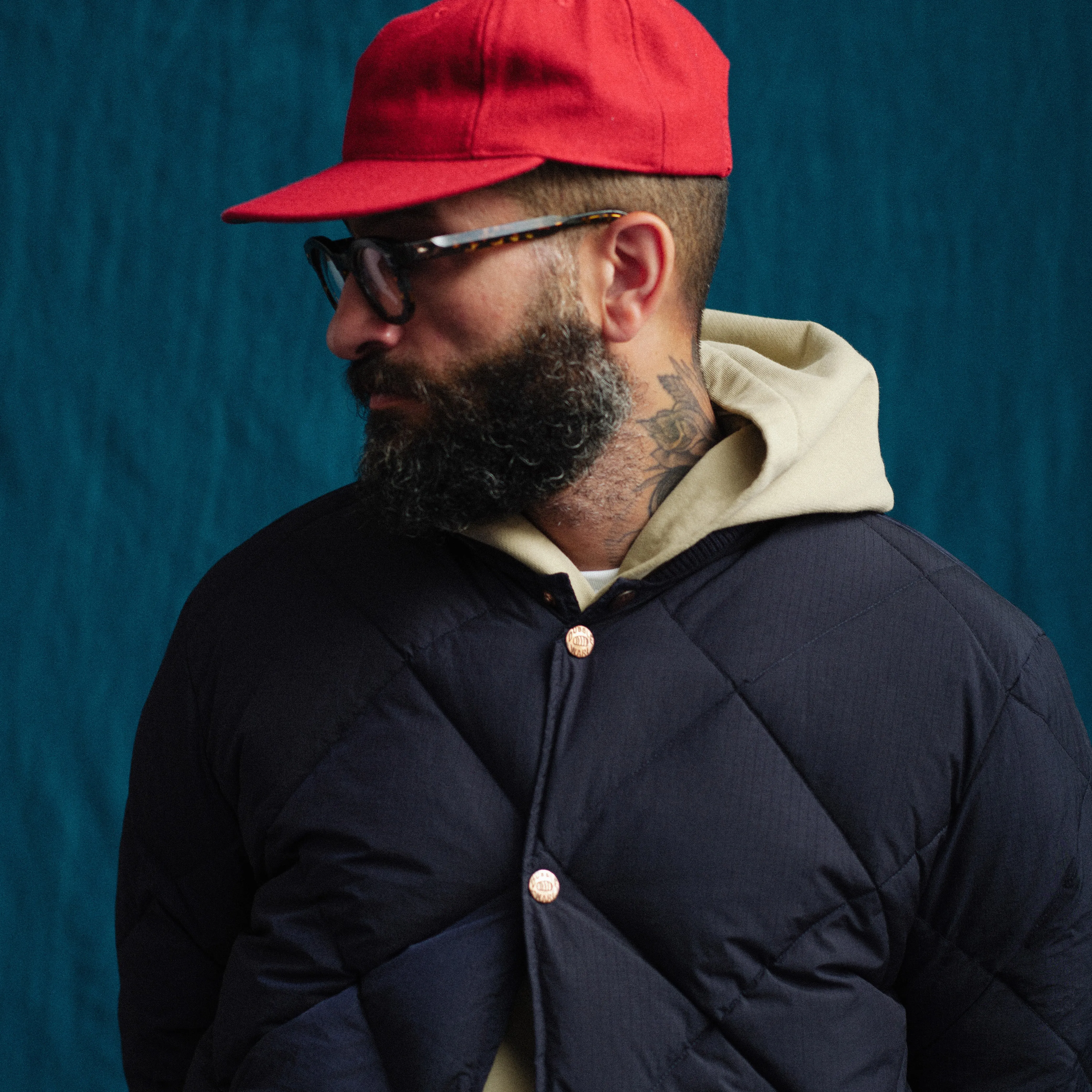 DUBBLE DOWN DIAMOND QUILTED JACKET - NAVY sold by Dubbleware product image thumbnail 5