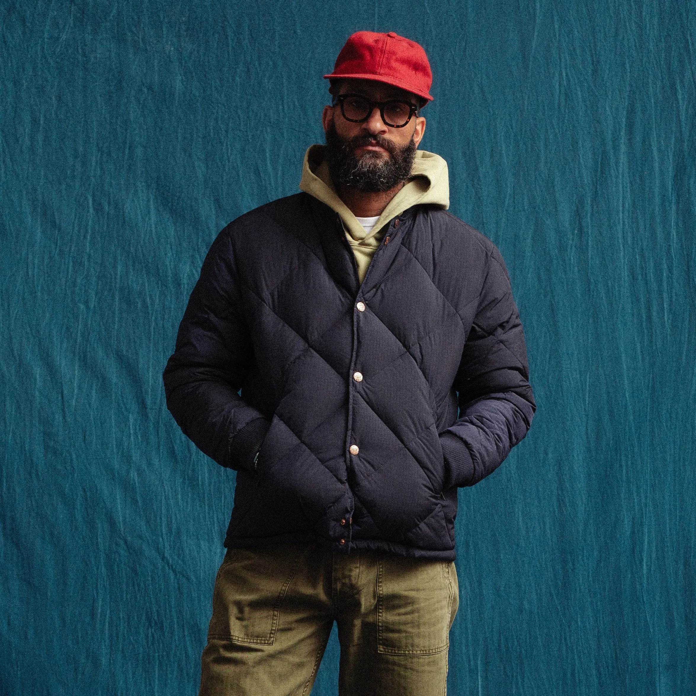 DUBBLE DOWN DIAMOND QUILTED JACKET - NAVY sold by Dubbleware product image thumbnail 2