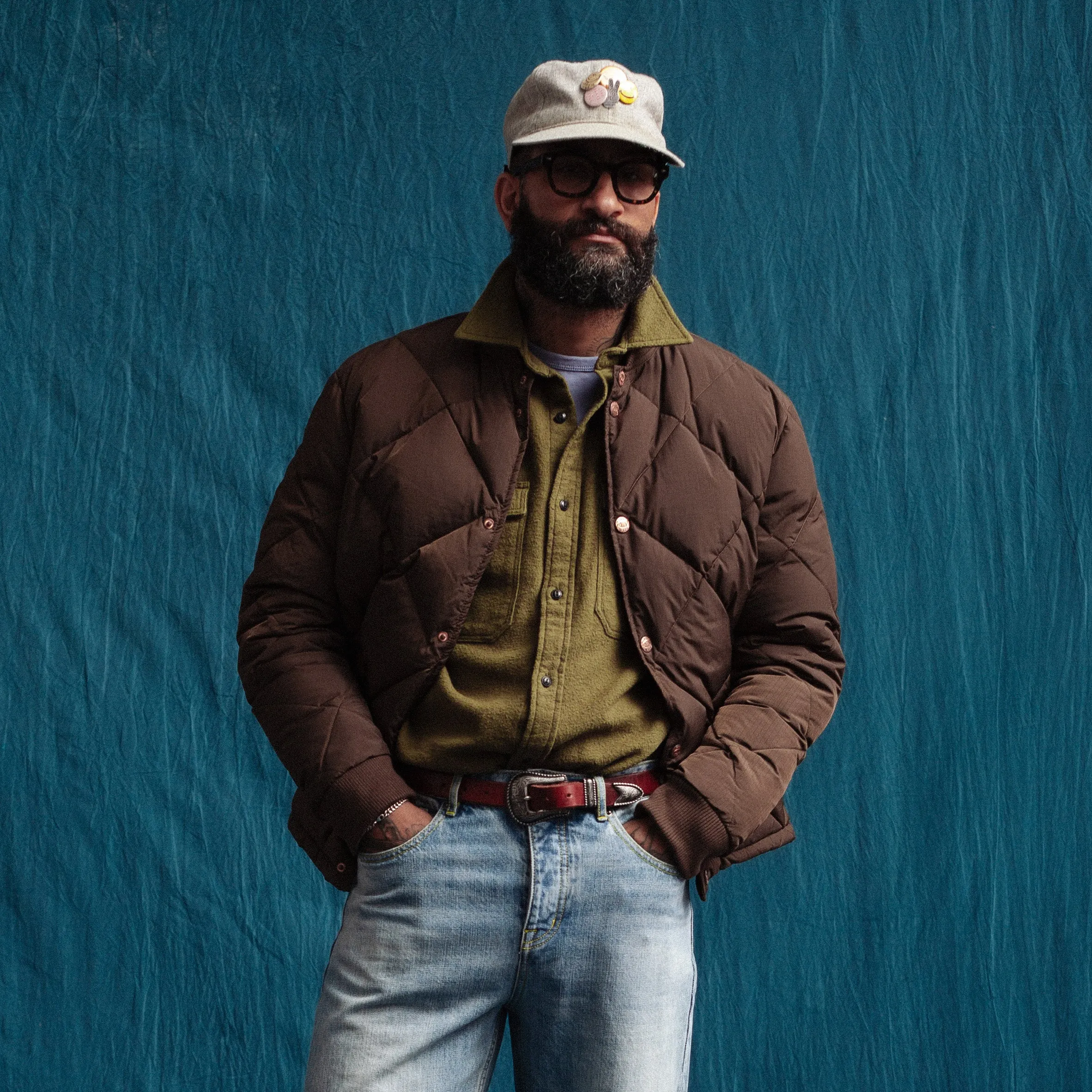 DUBBLE DOWN DIAMOND QUILTED JACKET - CHOCOLATE sold by Dubbleware product image thumbnail 2