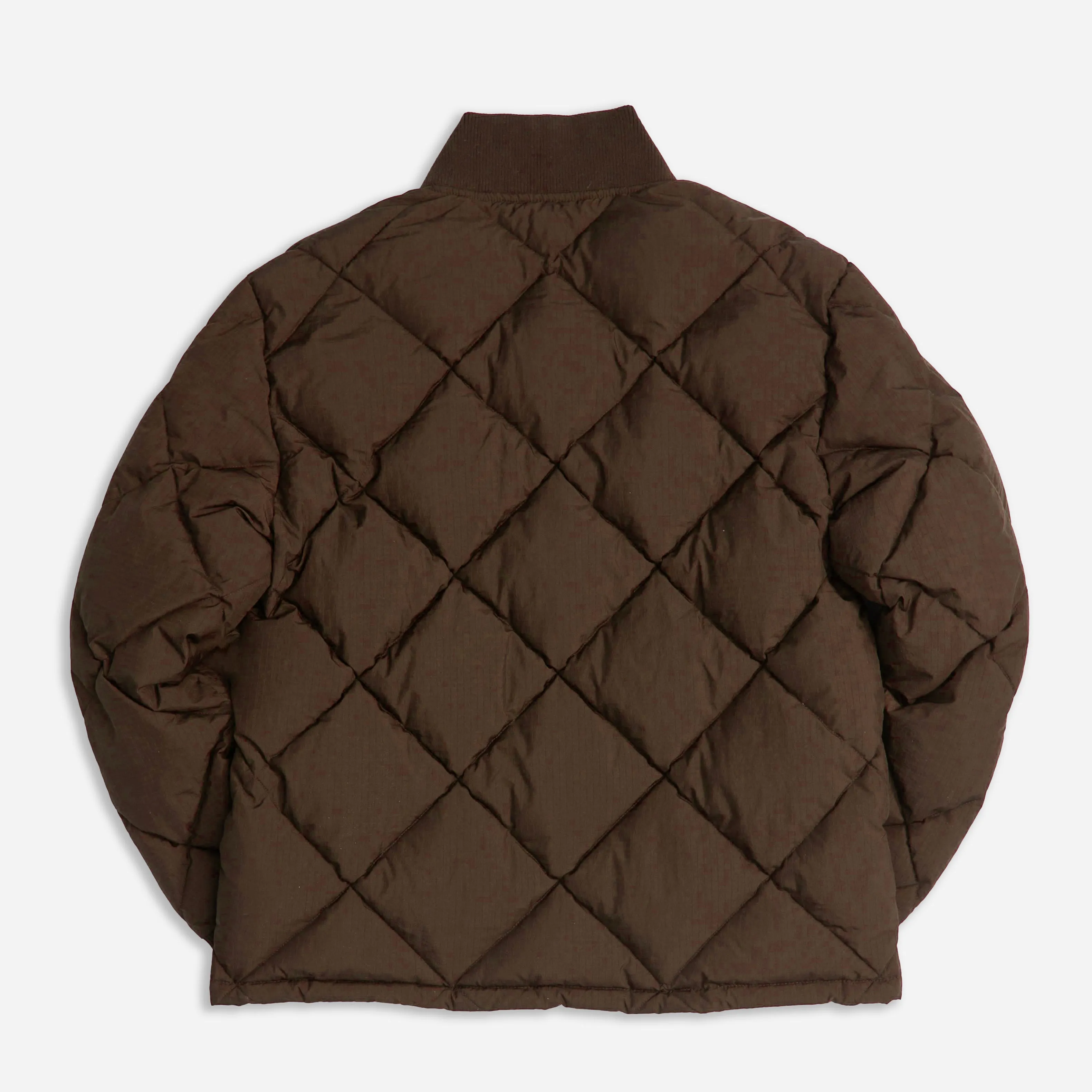 DUBBLE DOWN DIAMOND QUILTED JACKET - CHOCOLATE sold by Dubbleware product image thumbnail 3