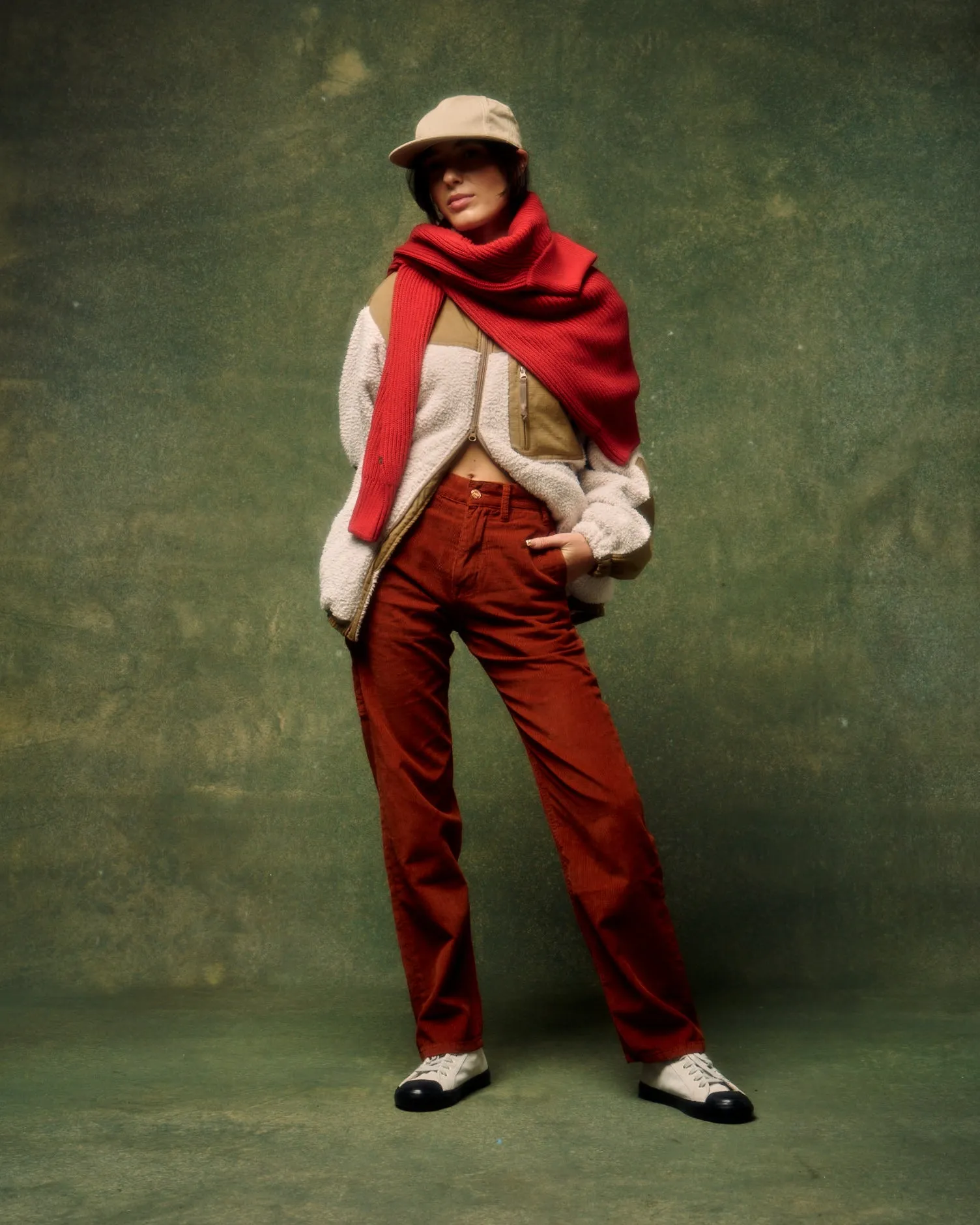 Women's Avignon Carpenter Pant - Rust Corduroy sold by Dubbleware product image thumbnail 5