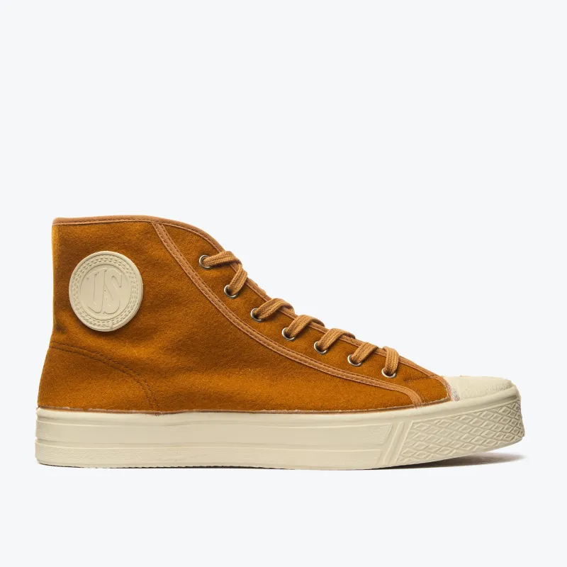 Military Felt High Top - Pumpkin sold by Dubbleware