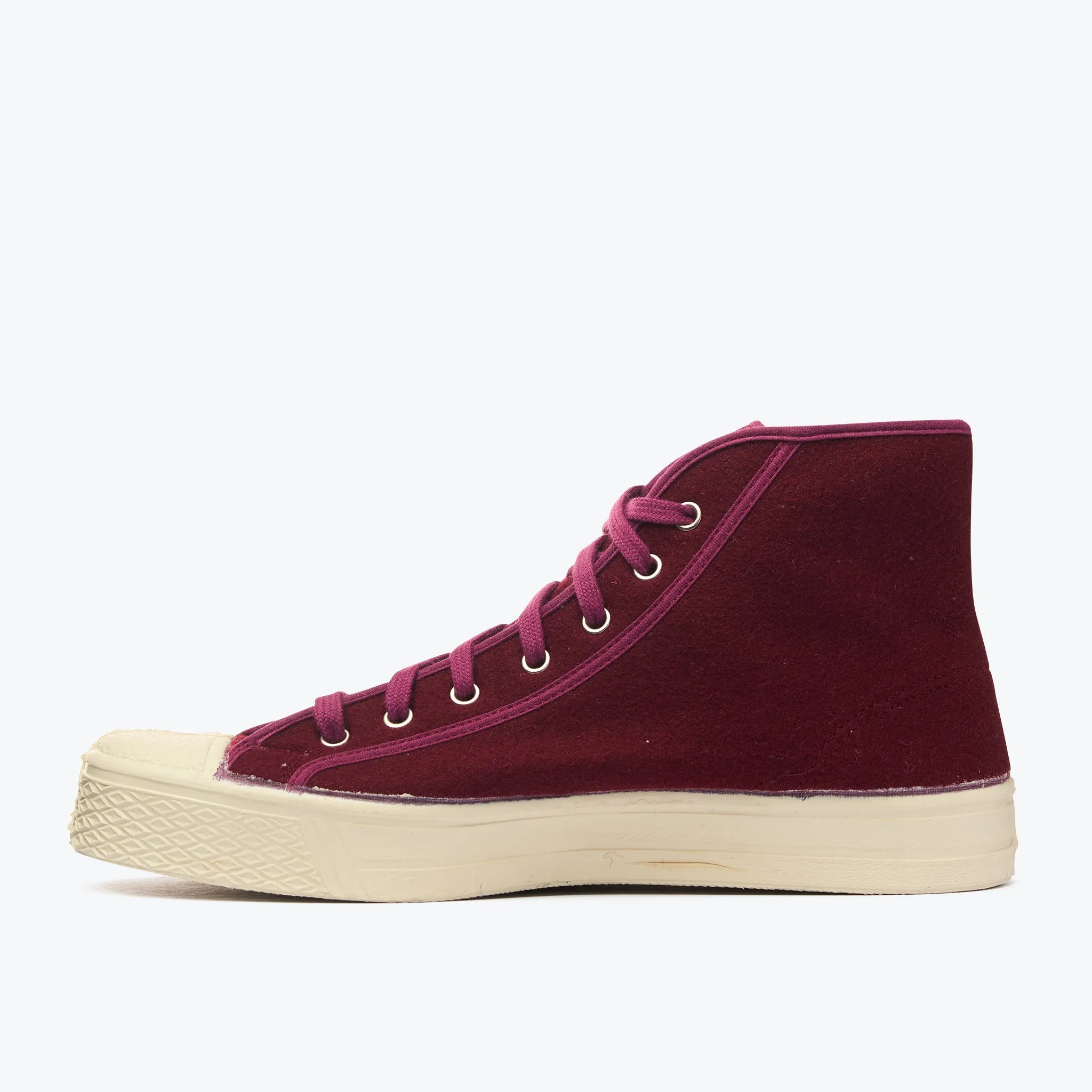 Military Felt High Top - Bordeaux sold by Dubbleware product image thumbnail 2